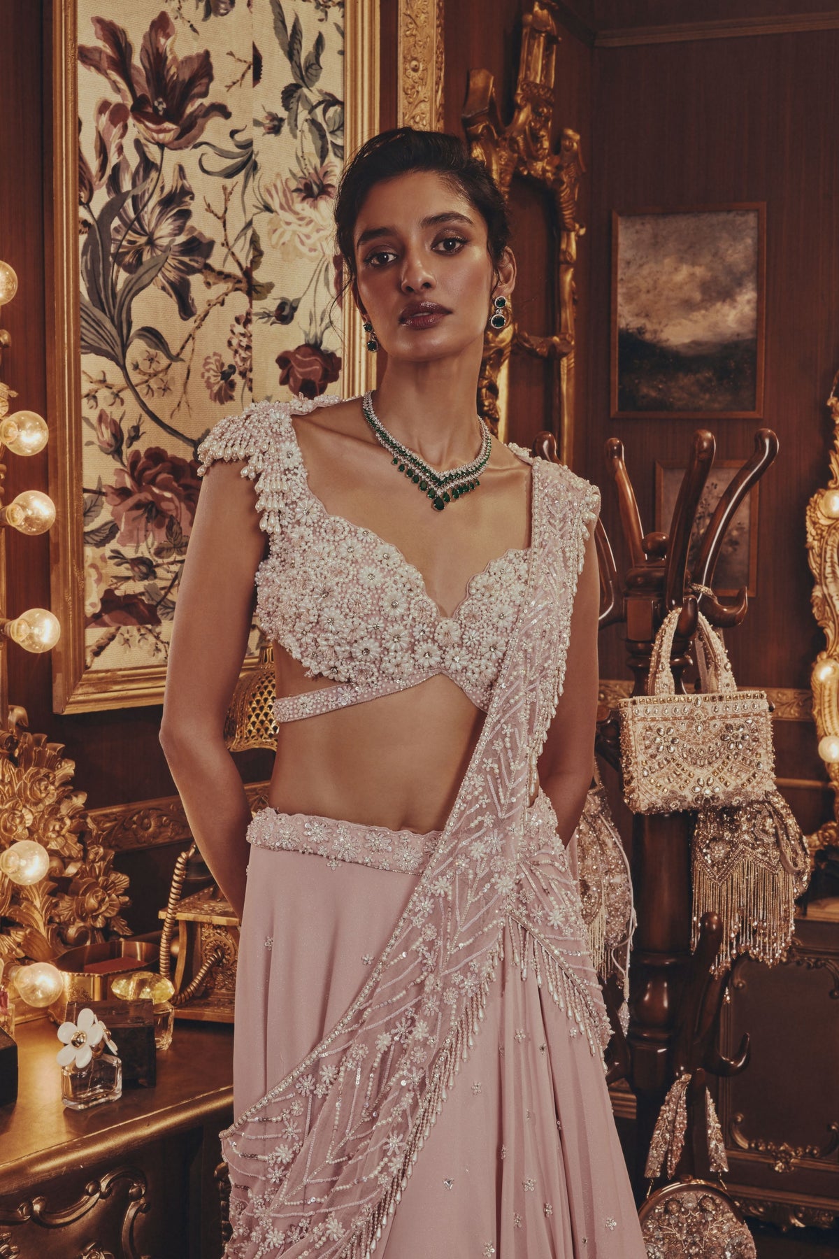 Lillian Pink Lehenga Set