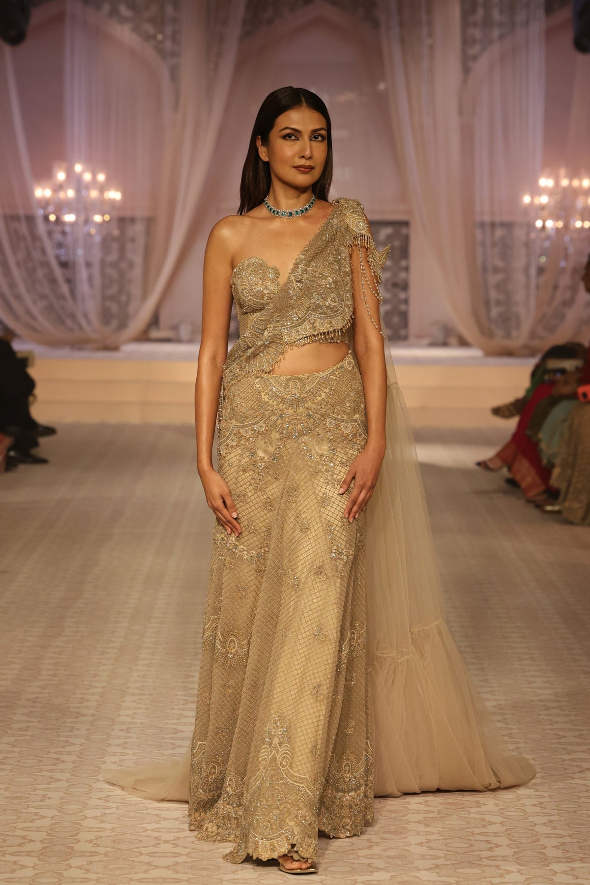 Estella Pre Draped Saree Set
