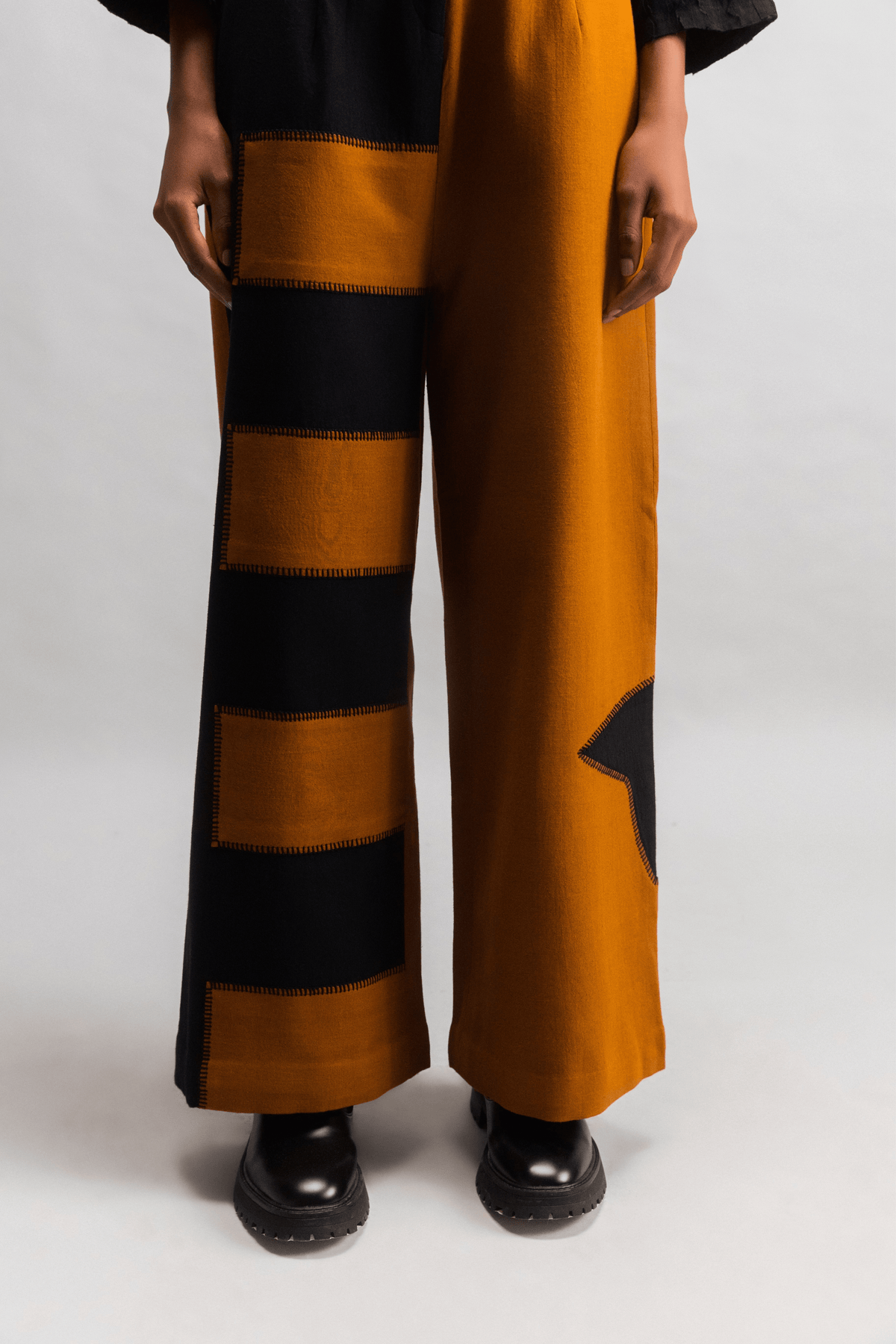Black Steps Trouser