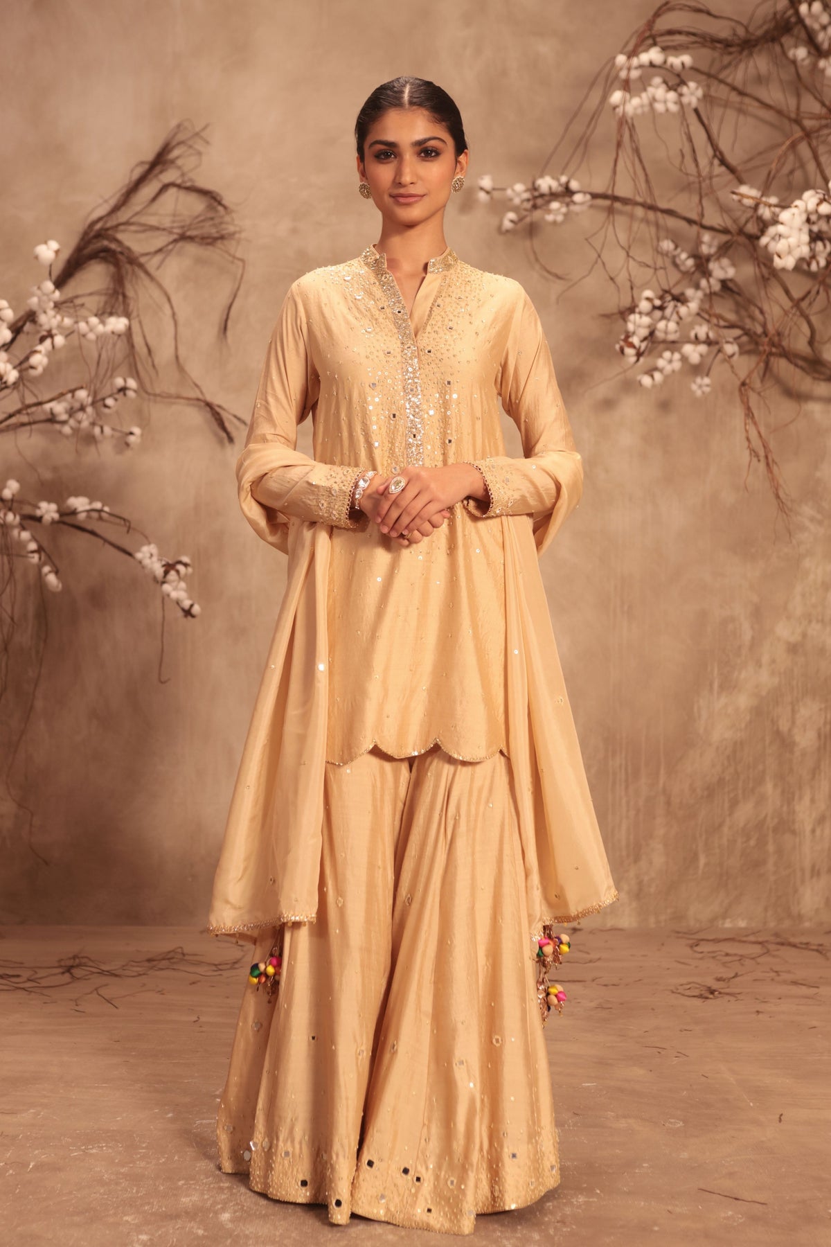 Ivory Sharara Set
