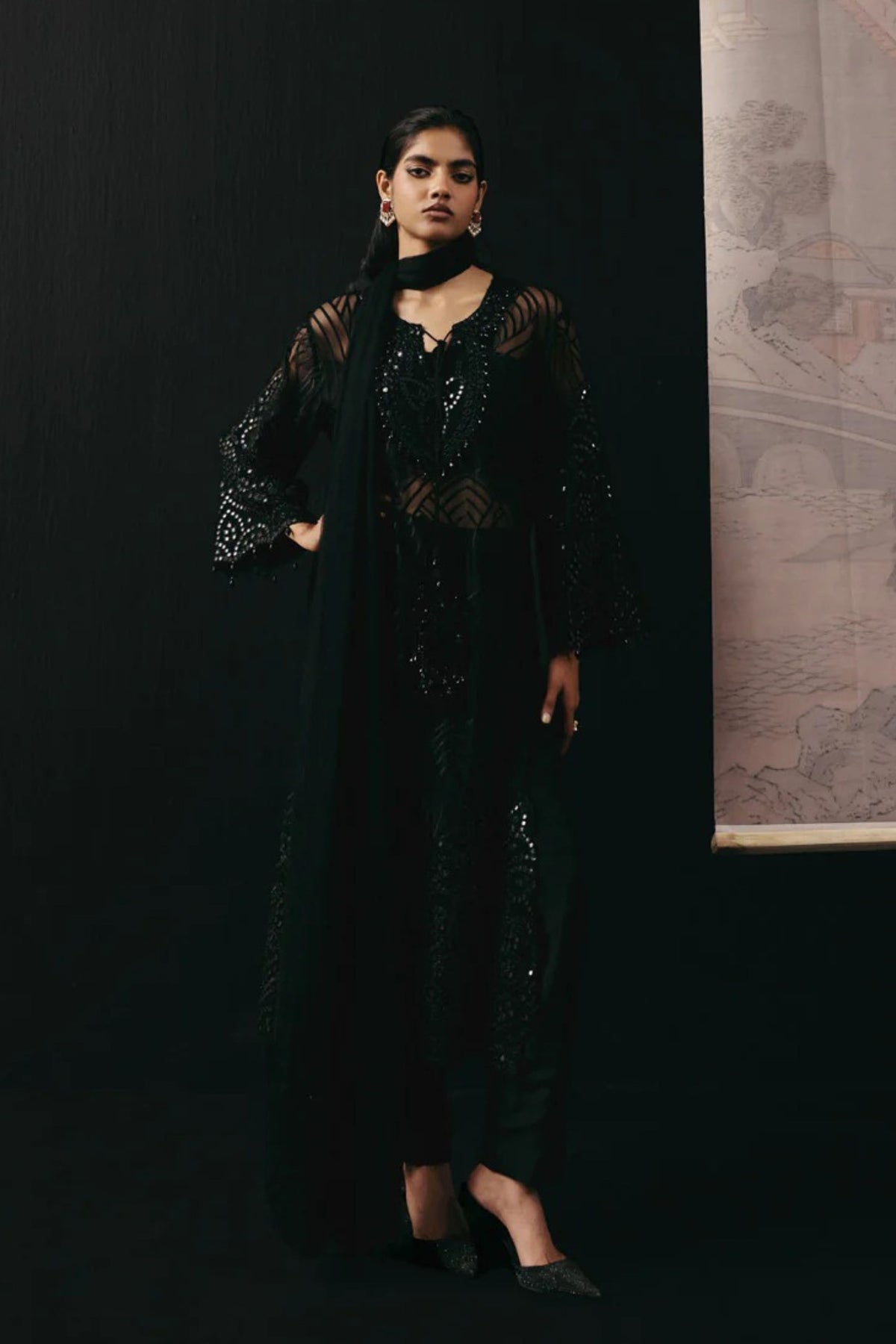 Black Dupatta