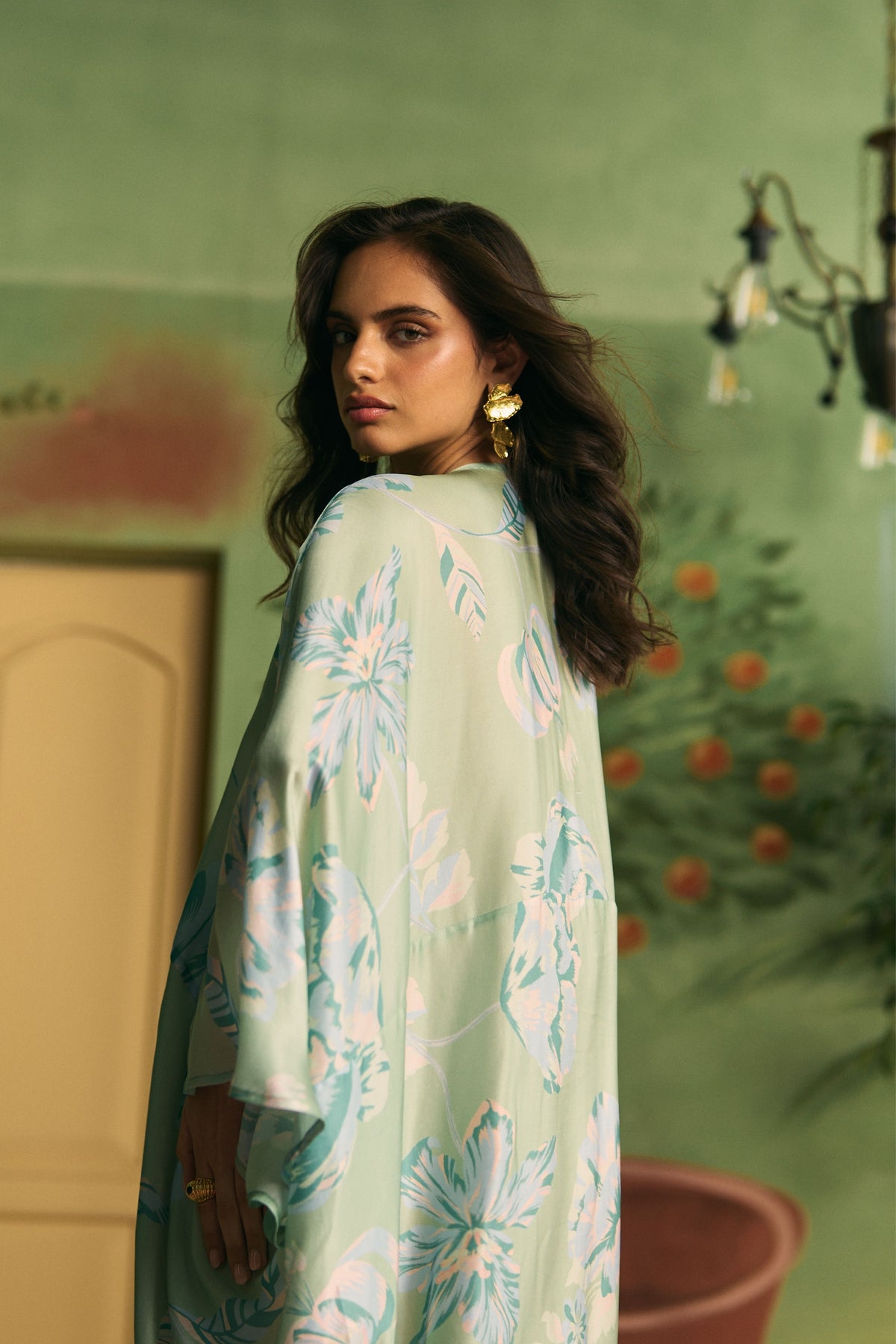 Mint Green Flow Kaftan
