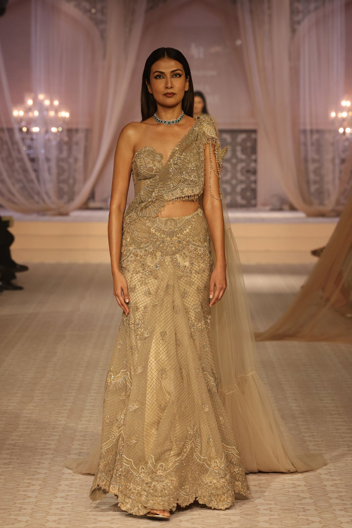 Estella Pre Draped Saree Set