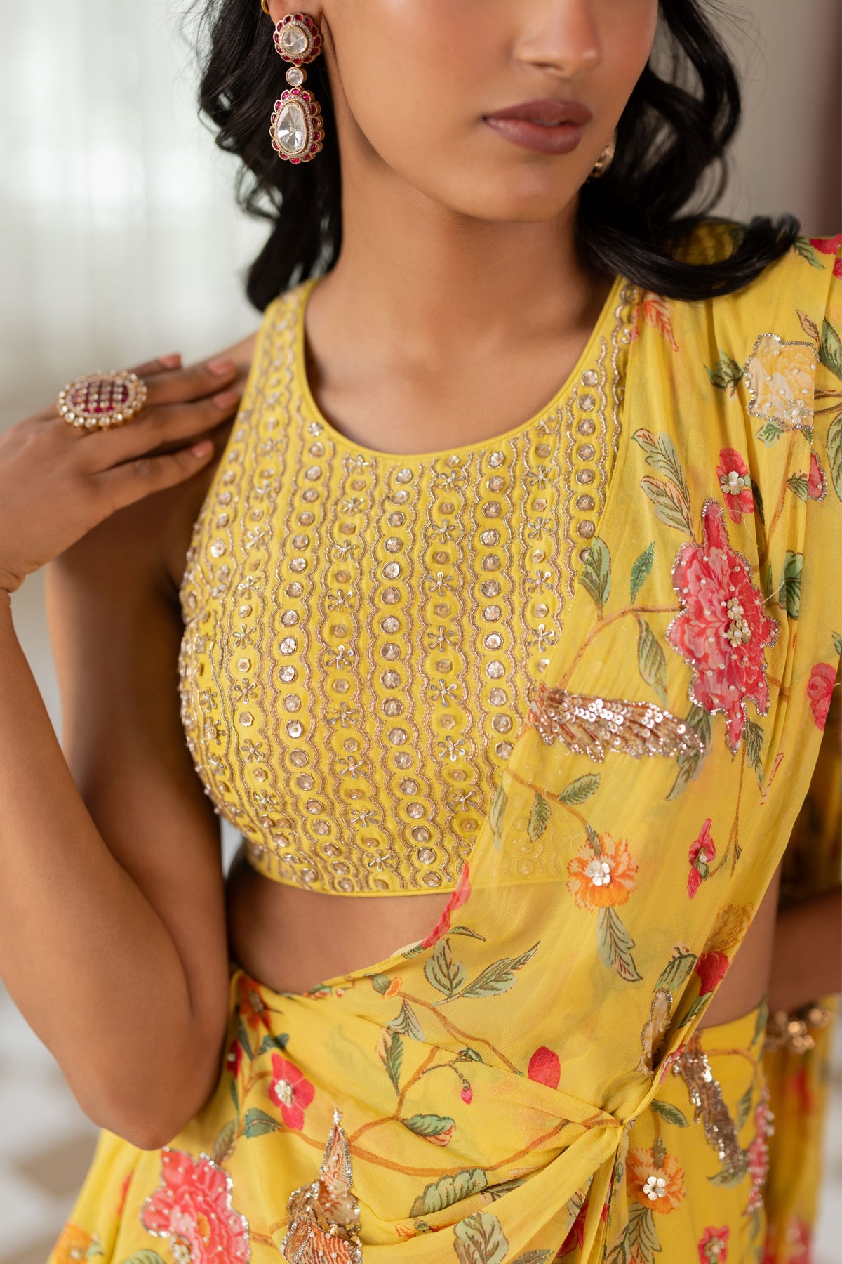 Emily Drape Saree Set
