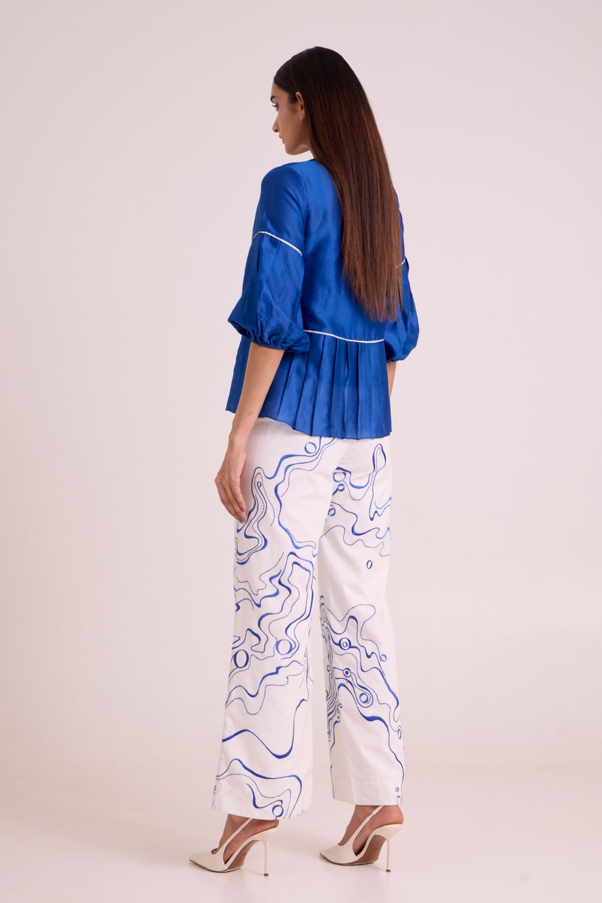 Mikel Blue Tides Co-ord Set