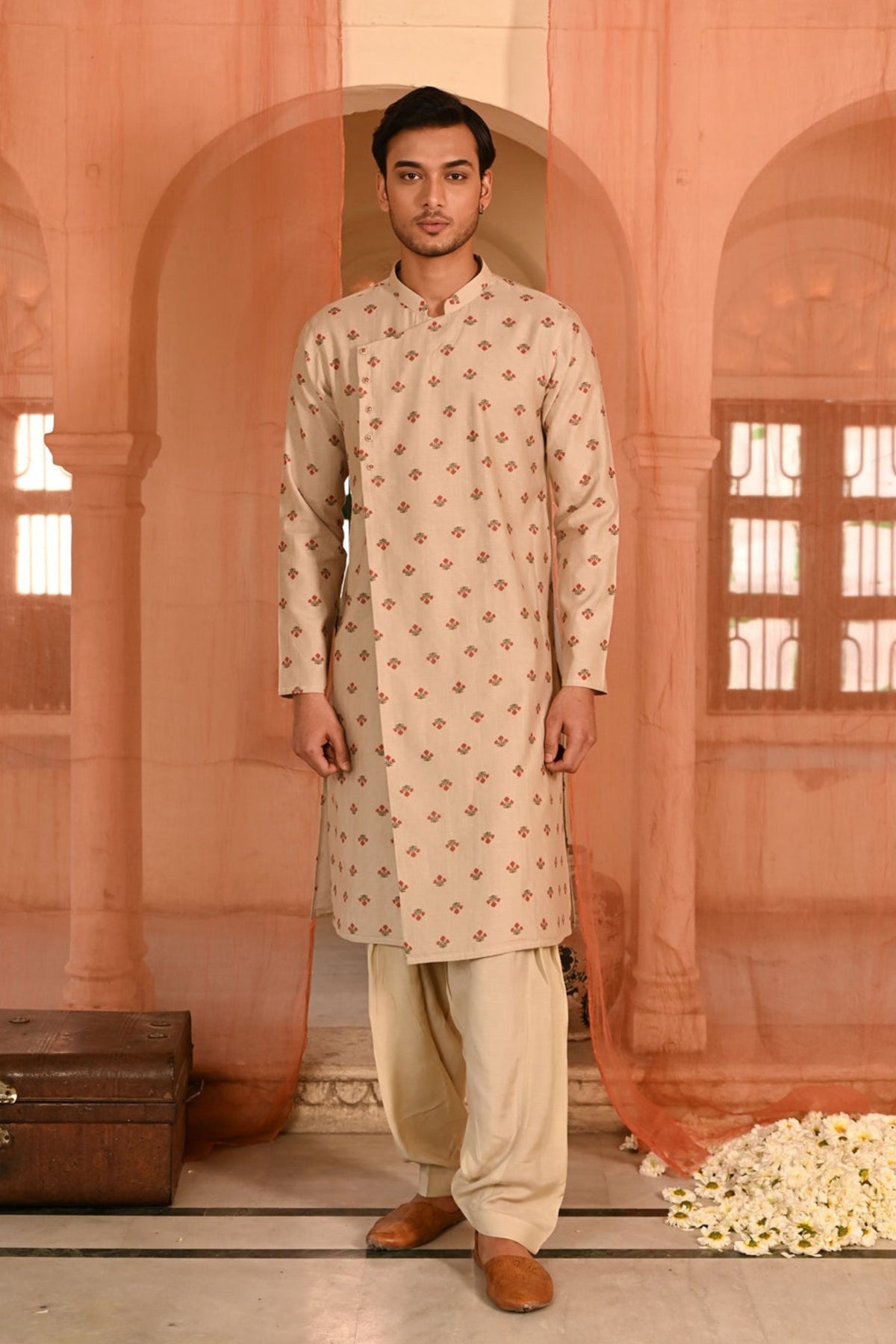 Bagh Angrakha Kurta Set