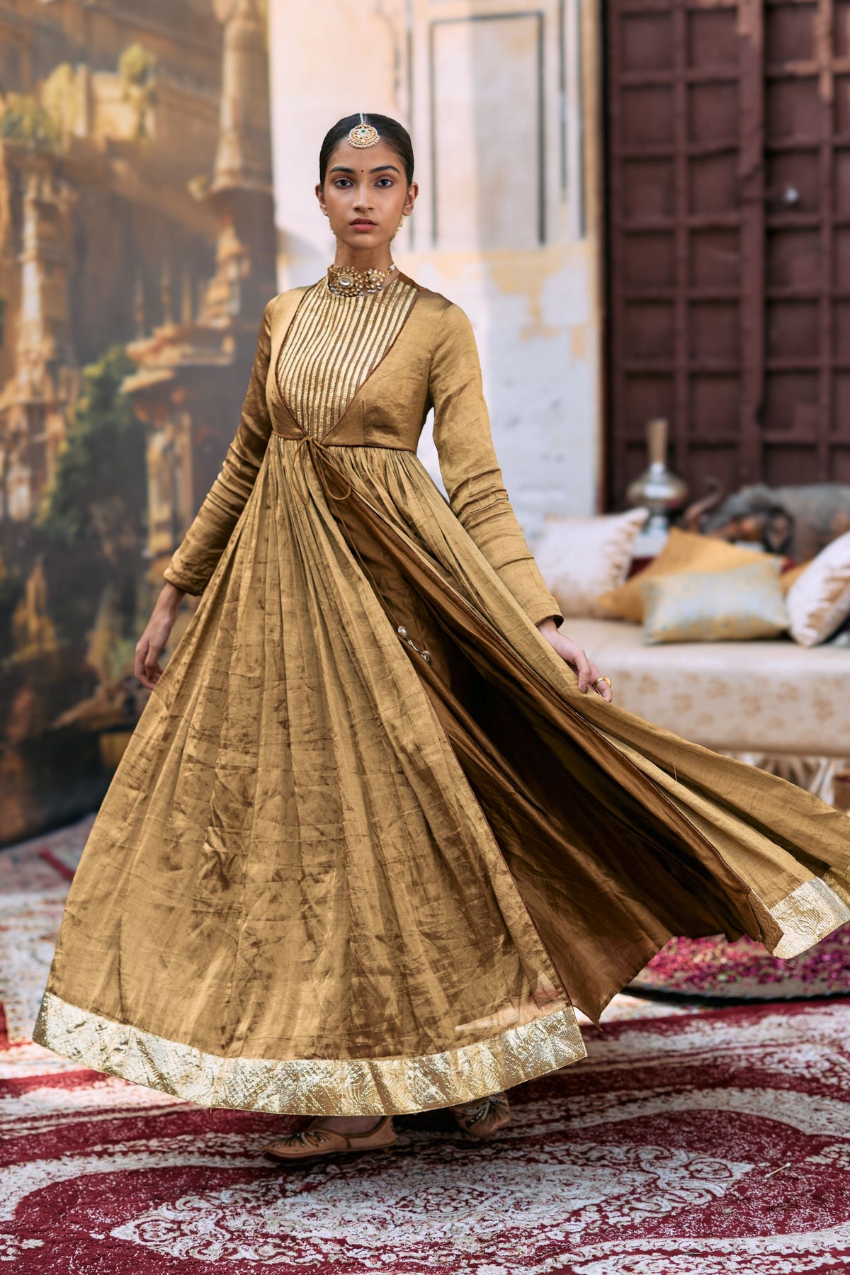 Pitambara Anarkali Set