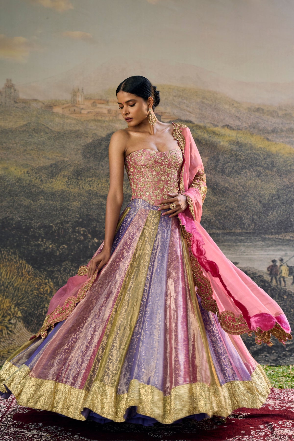 Rangoli Zari Lehenga Set