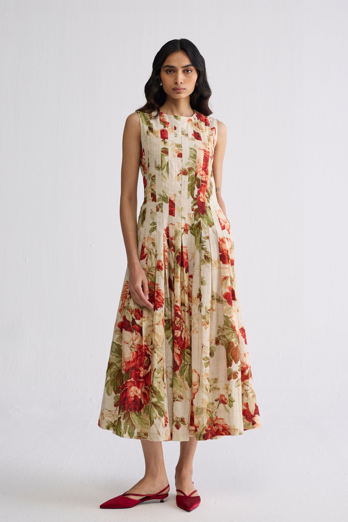 Sama Pleated Dress