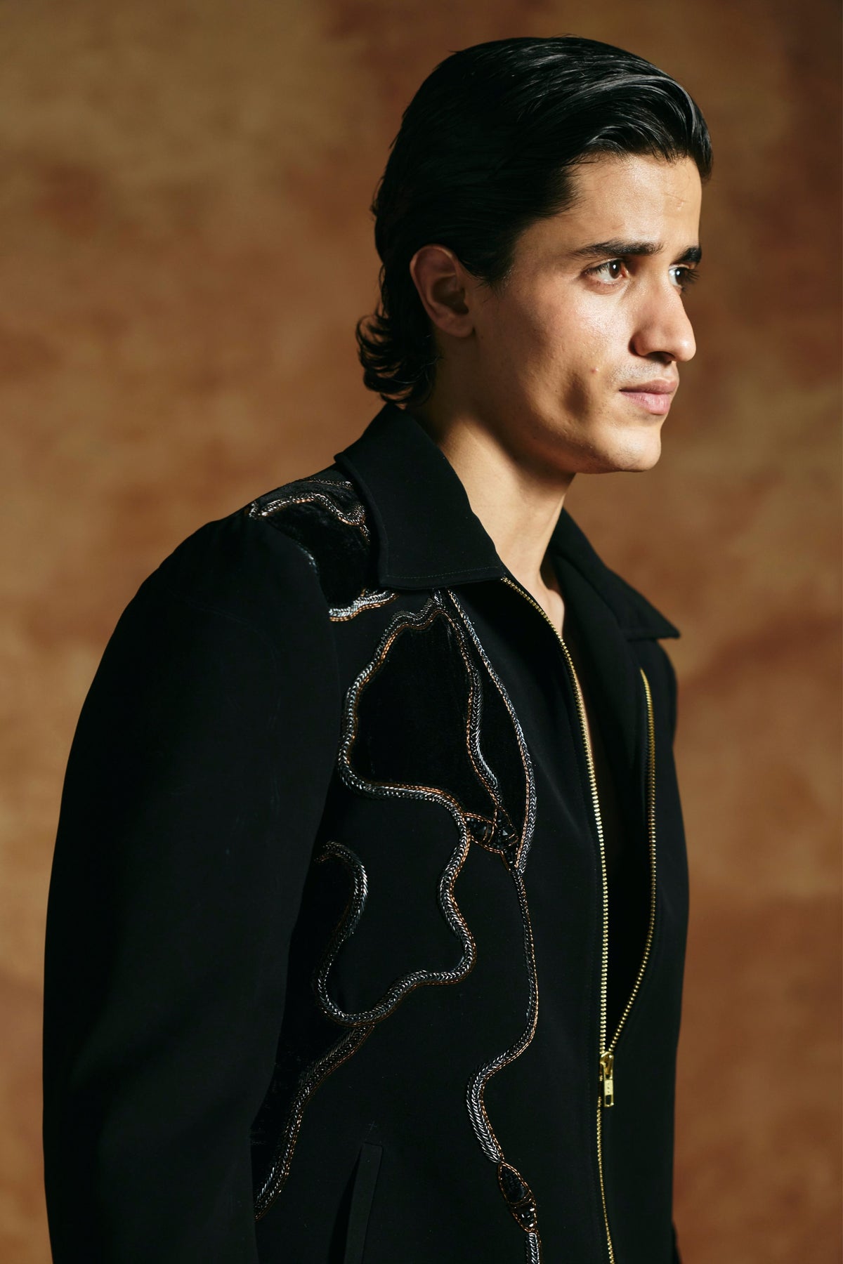 Embroidered Sindh Zipper Jacket