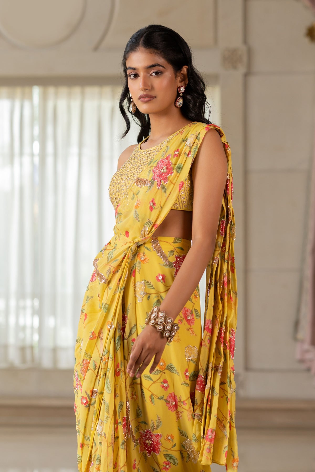Emily Drape Saree Set