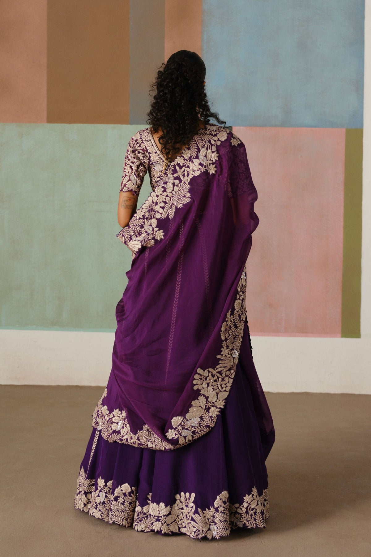 Purple Ruhani Lehenga Set