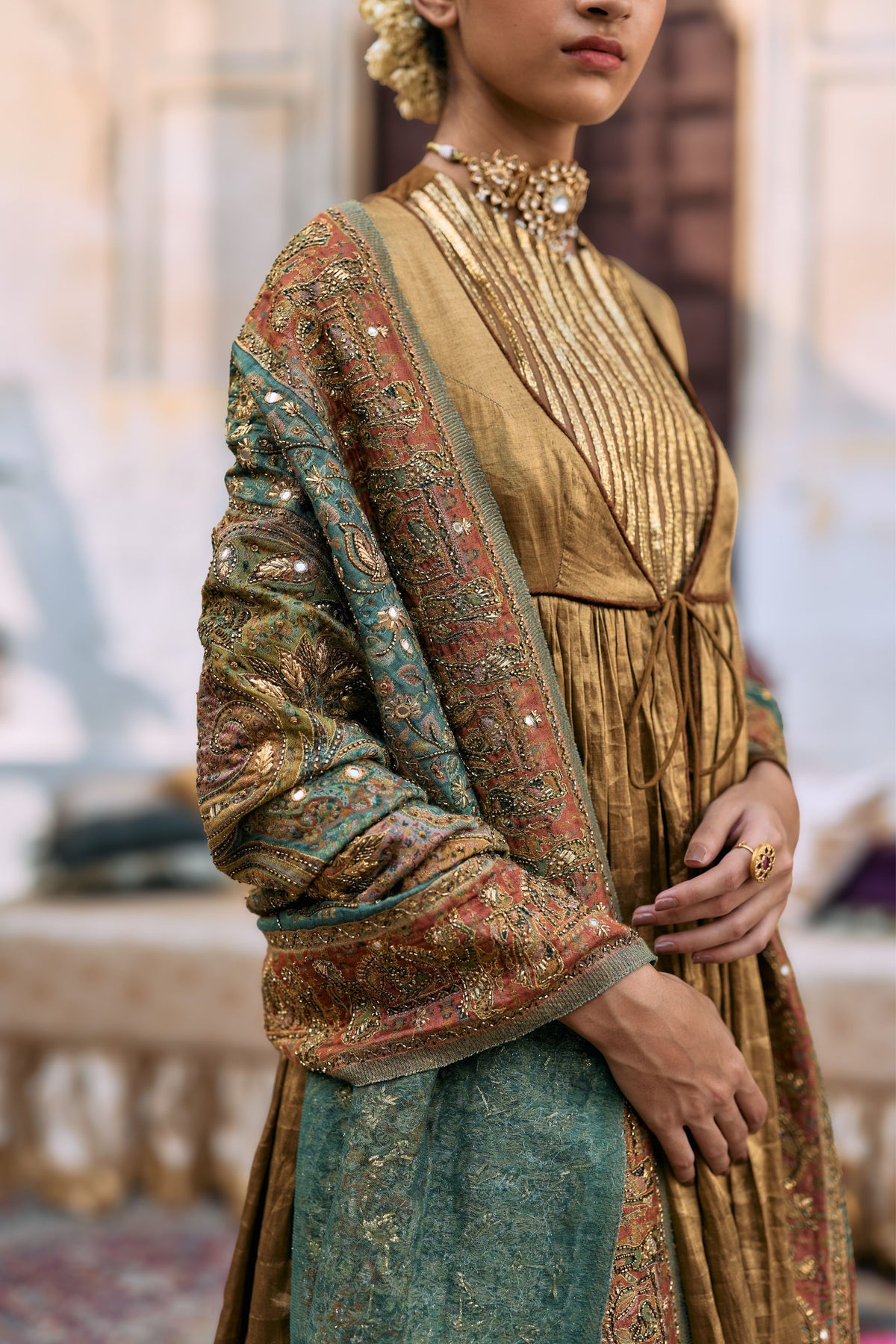 Pitambara Anarkali Set