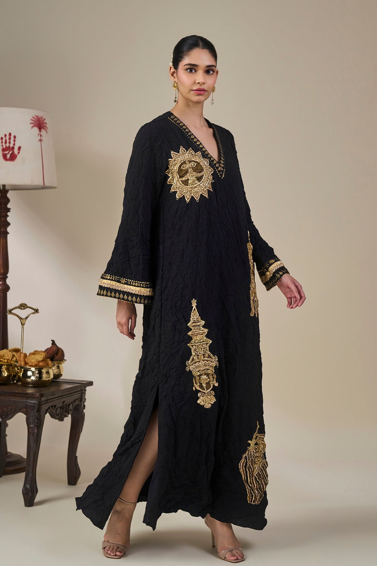 Black Ambi Bloom Kaftan