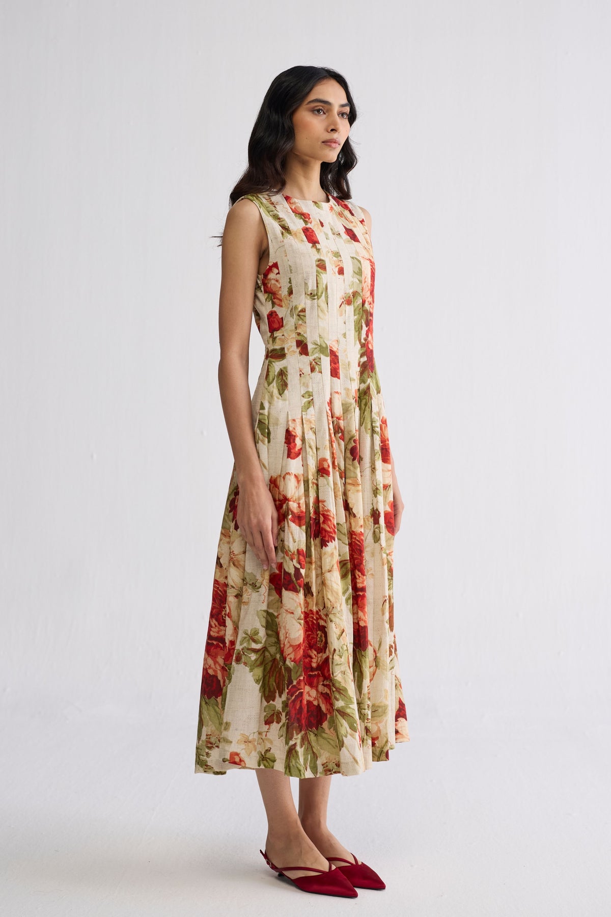 Sama Pleated Dress