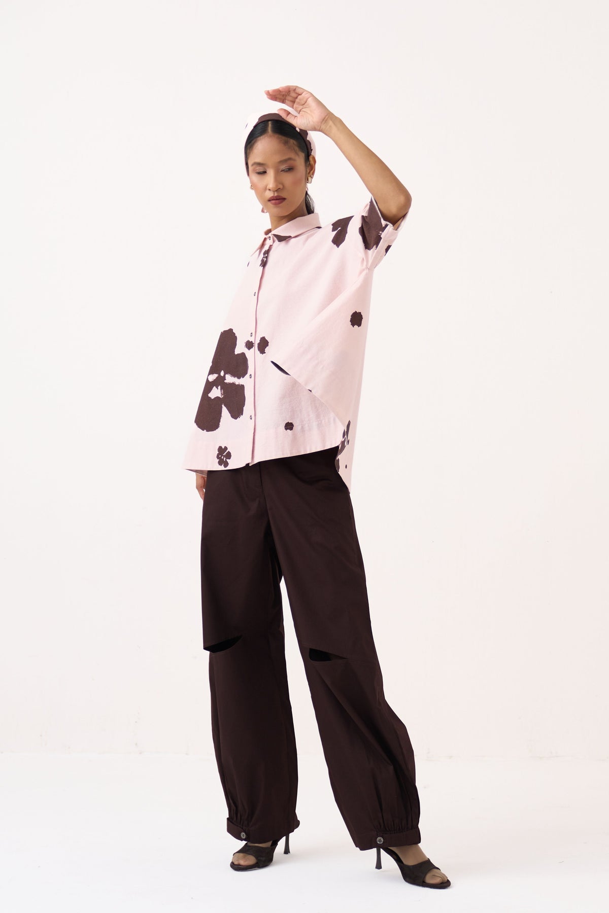 Floral Wide Hem Shirt