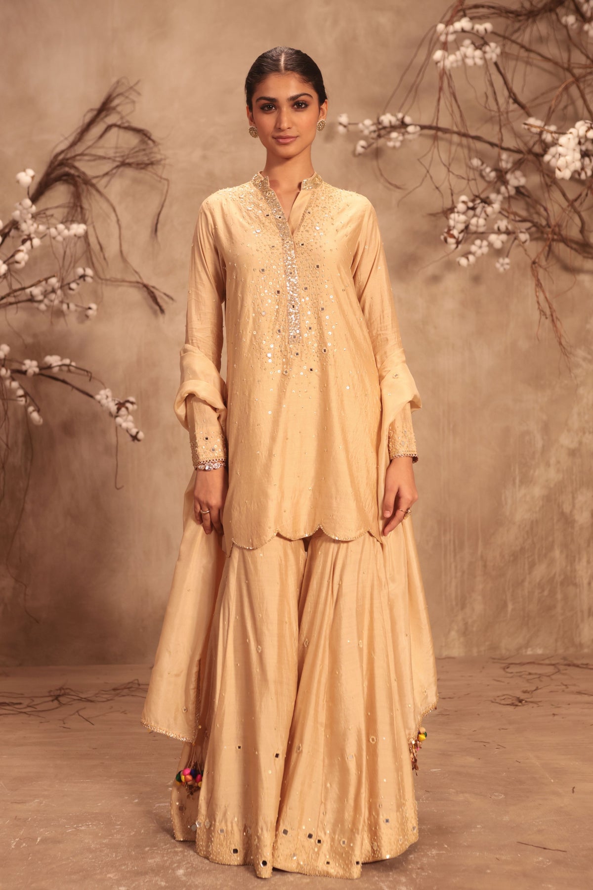Ivory Sharara Set