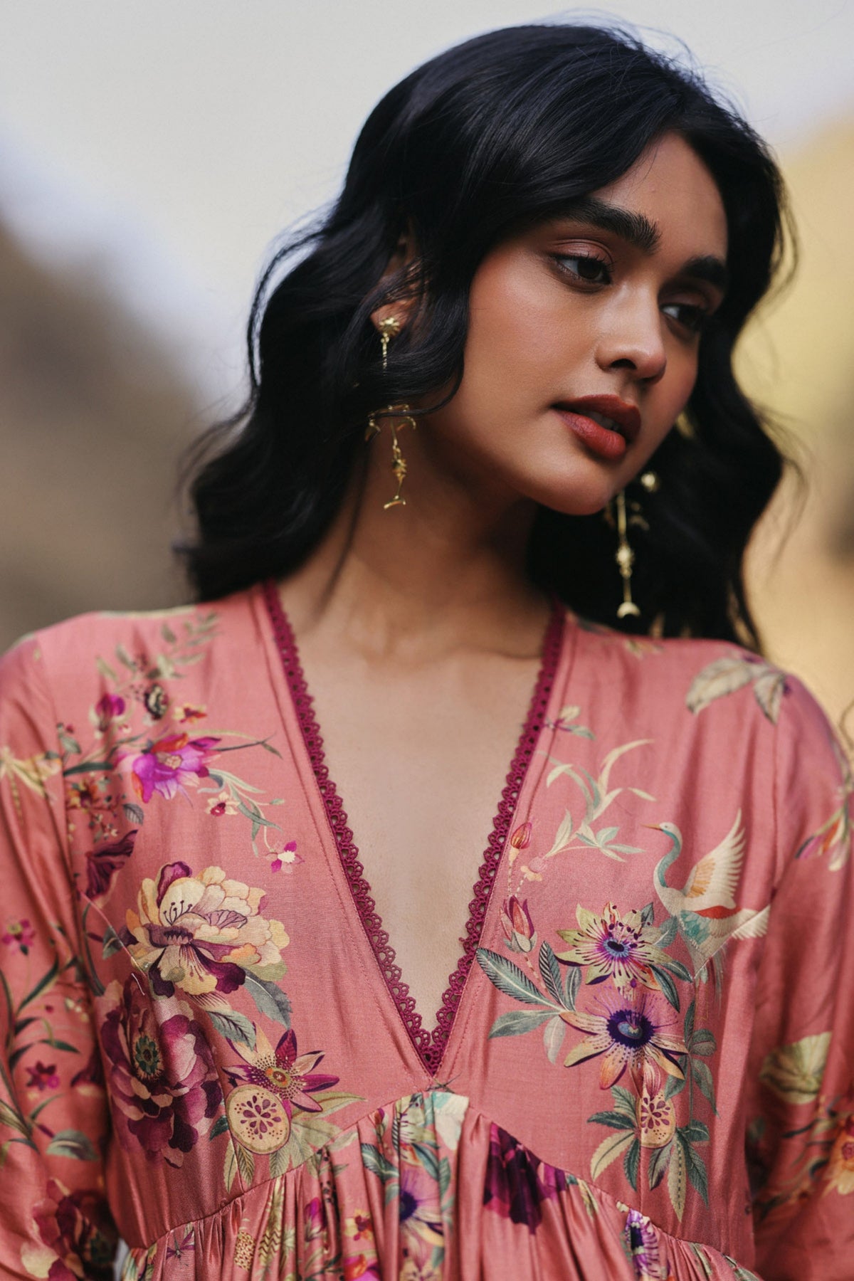 Blush Meadow Anarkali Set