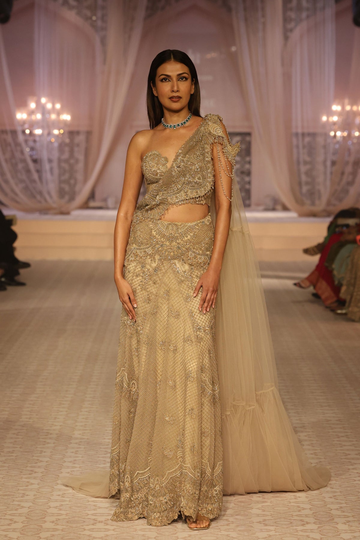 Estella Pre Draped Saree Set