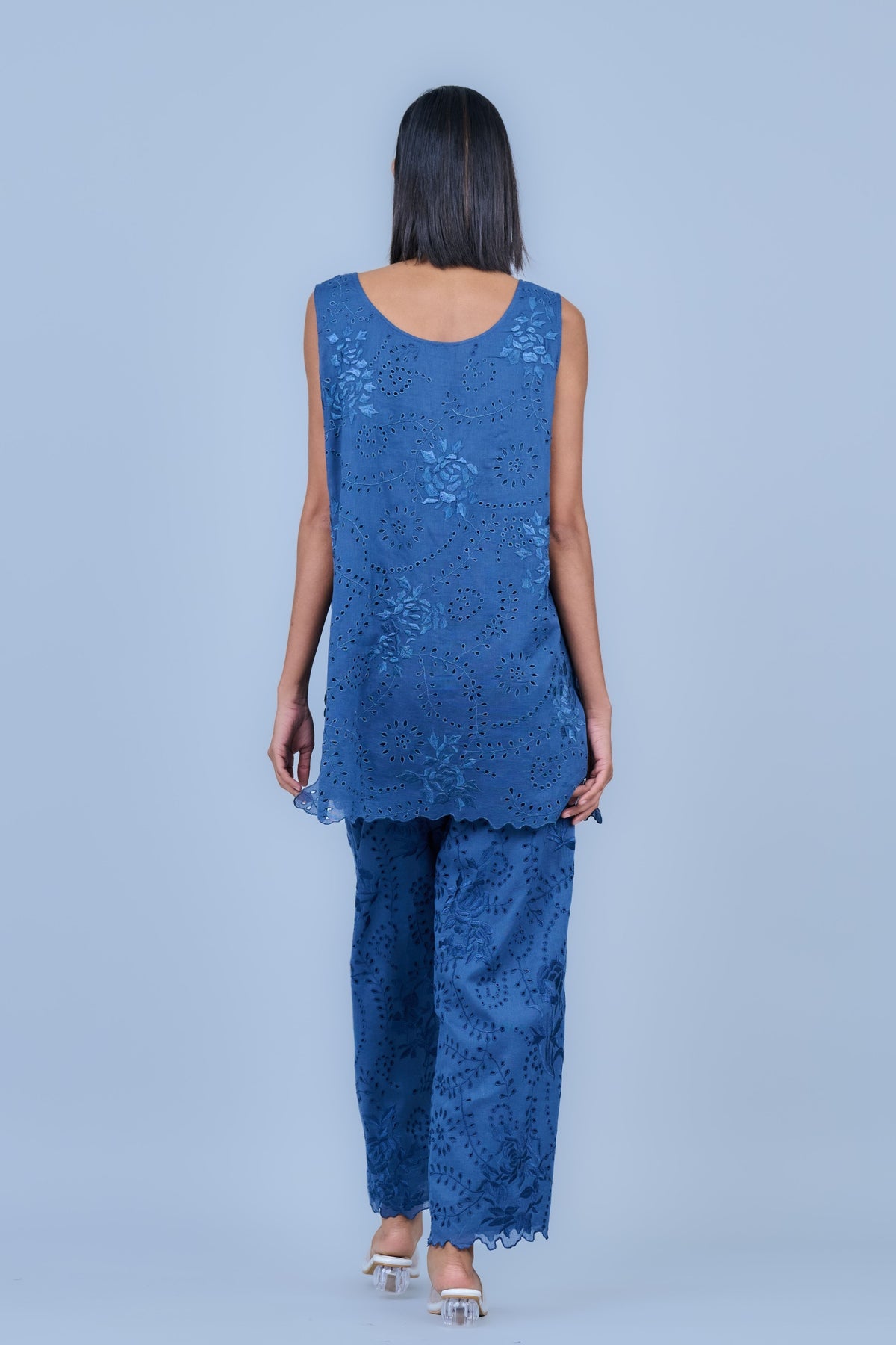Space Blue Cotton Tank