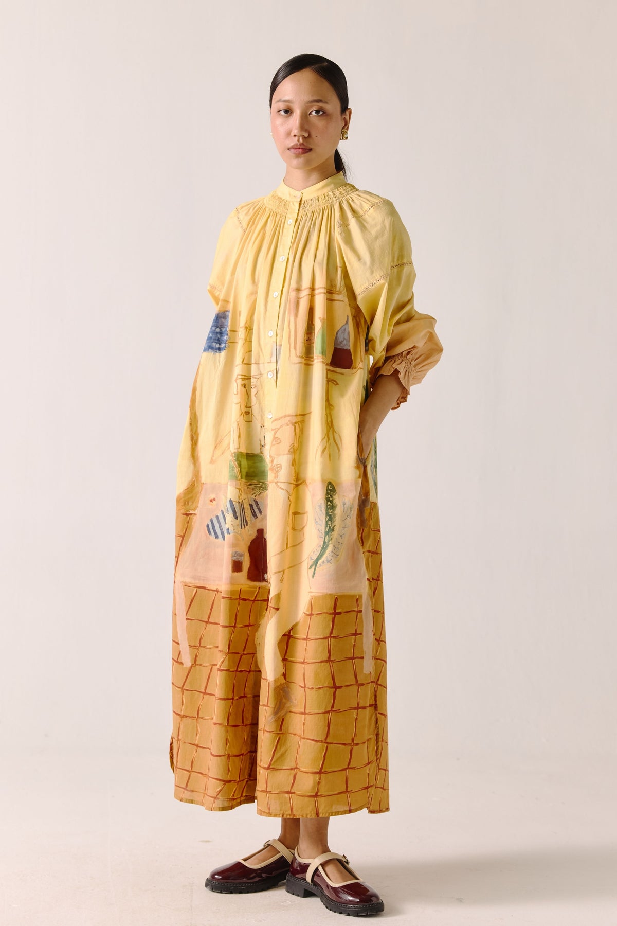 Fisherman A-line Long Dress