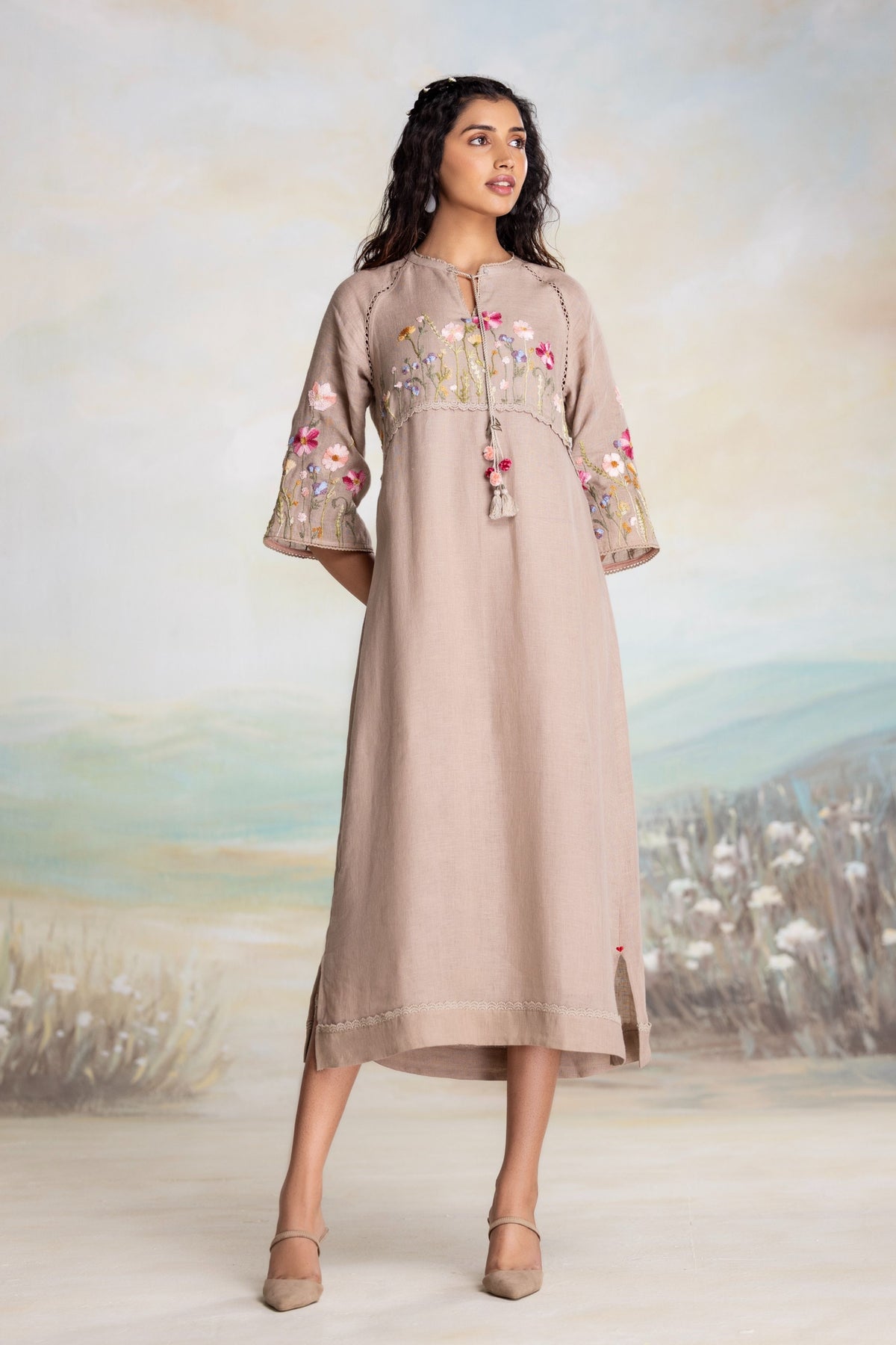 Meadow Cement Dress