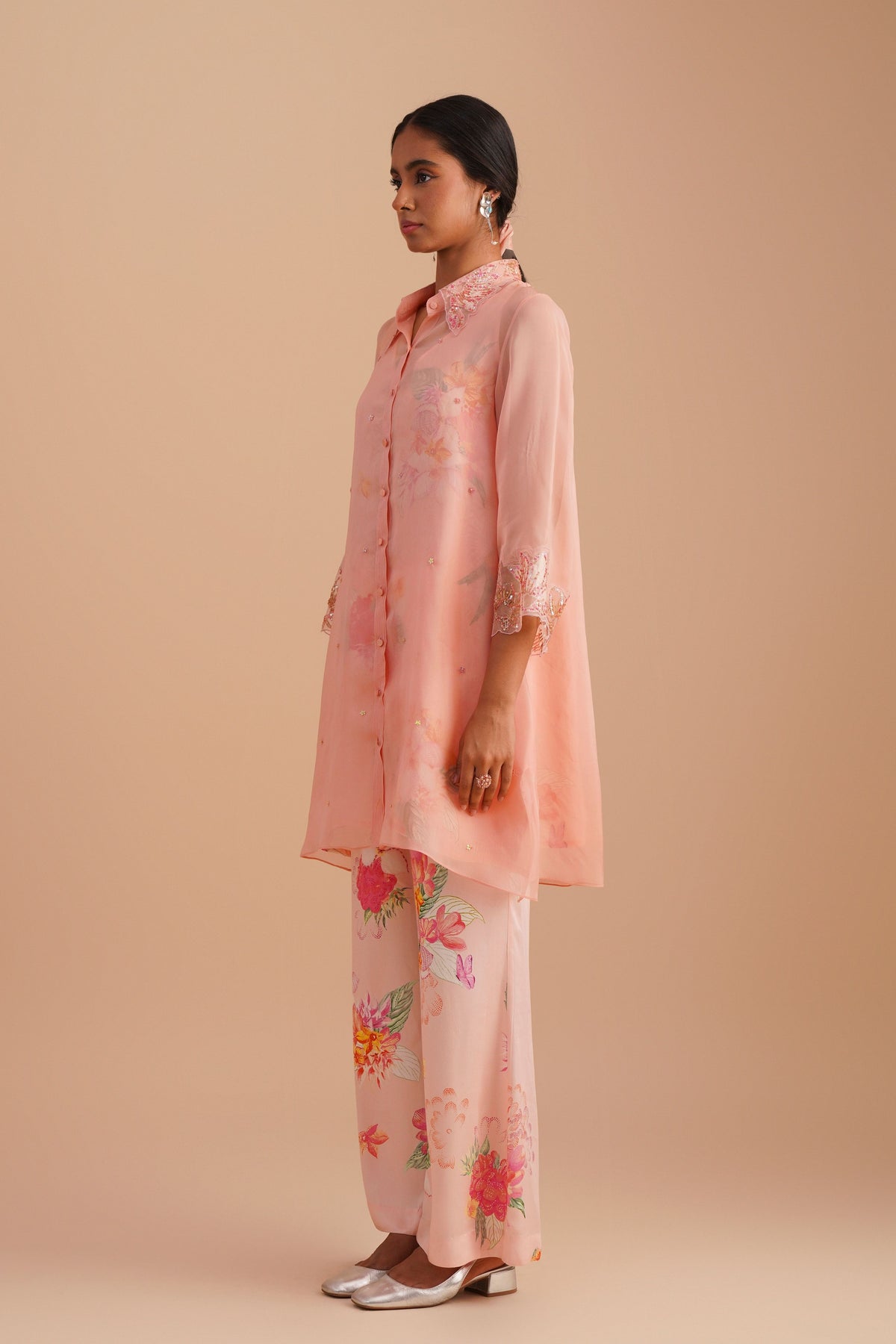 Blush Organza Co-ord Set
