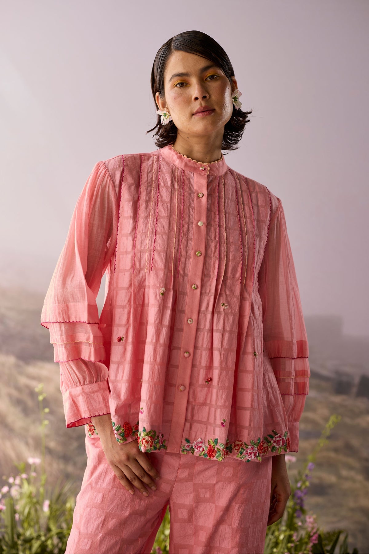Rose Checkered Shirt