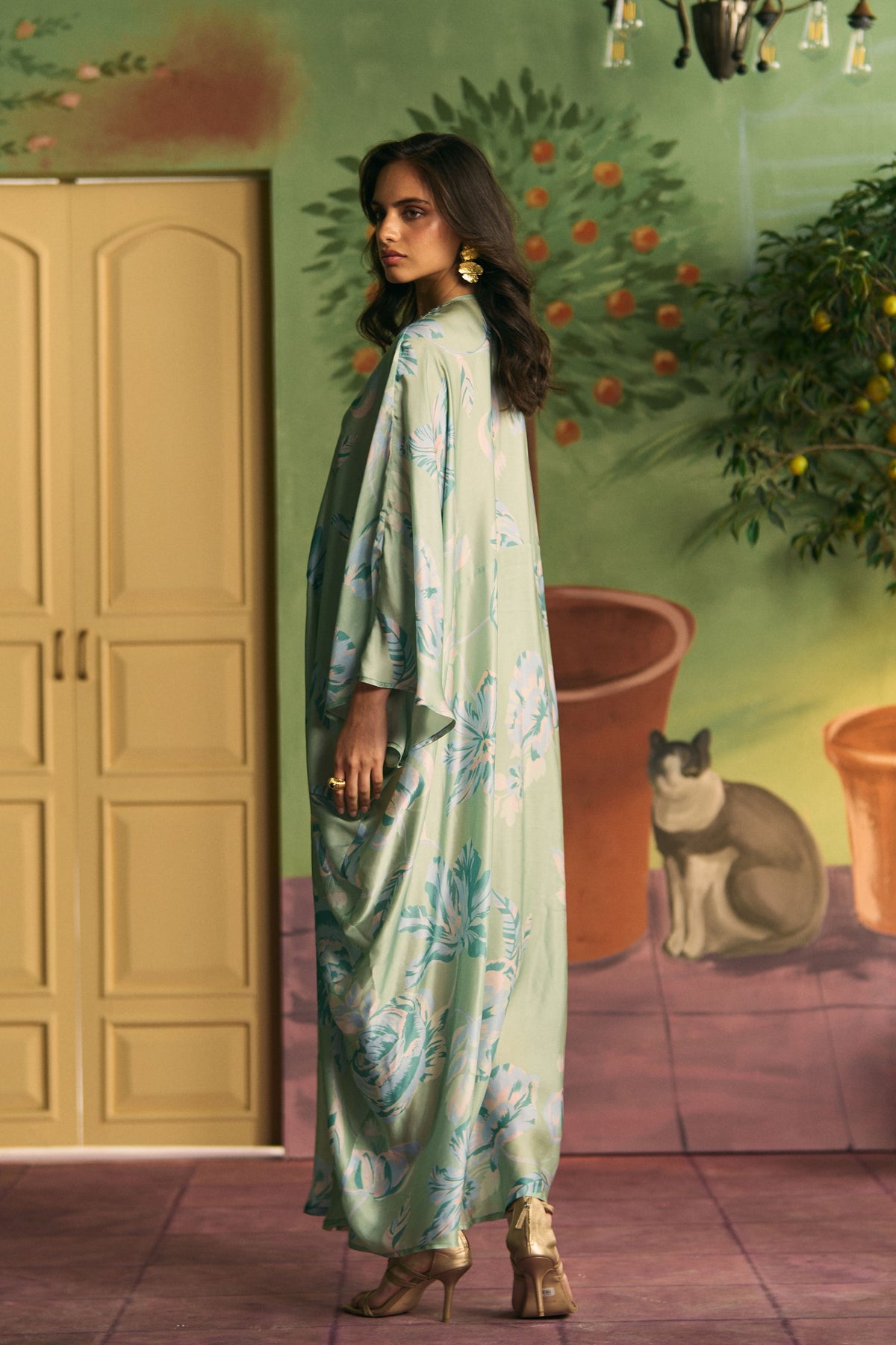 Mint Green Flow Kaftan