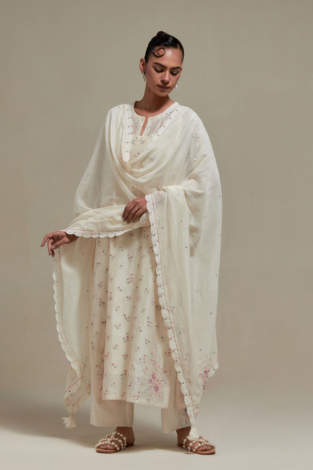 Pink Straight Kurta Set