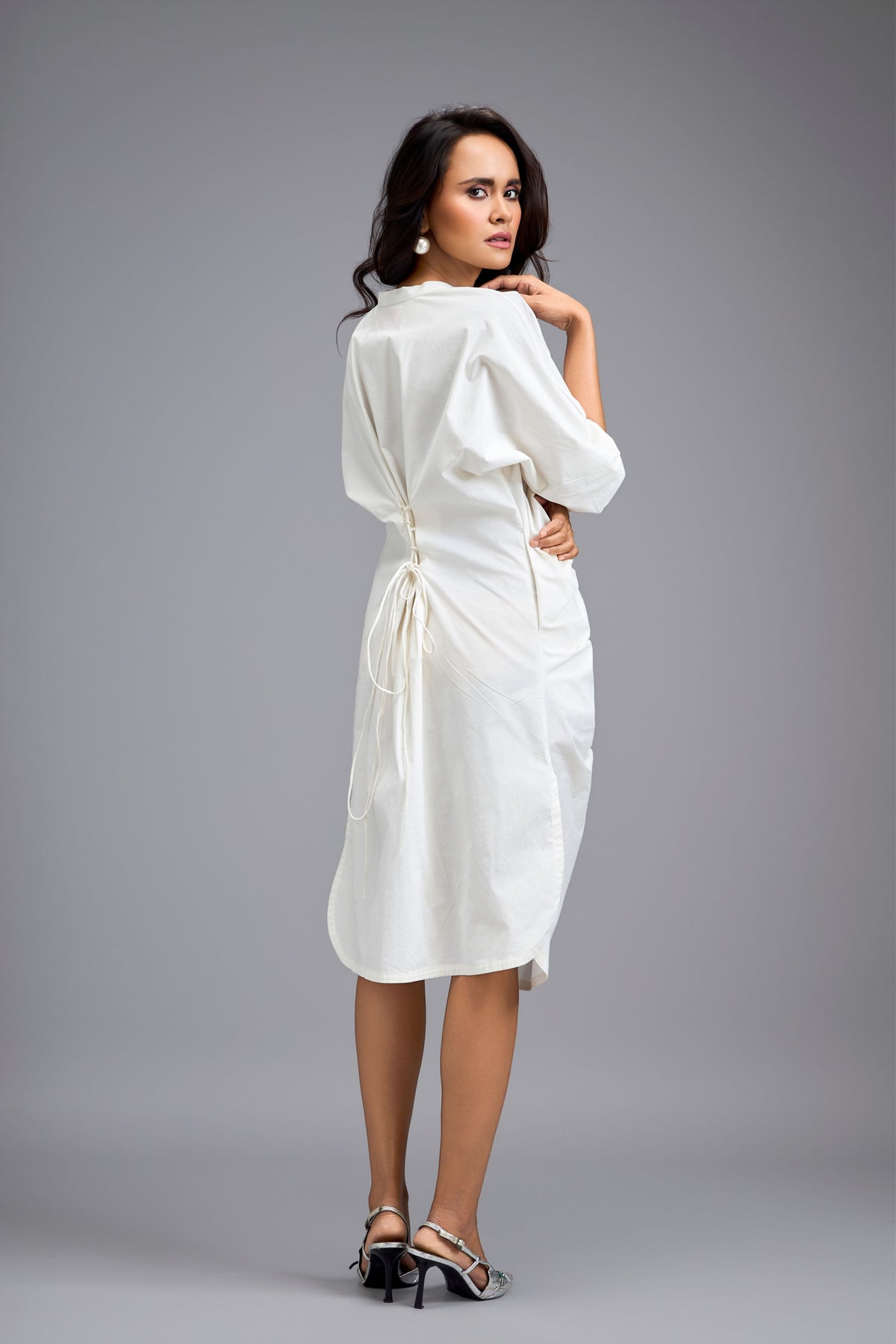 Ruched Rolled up Dress