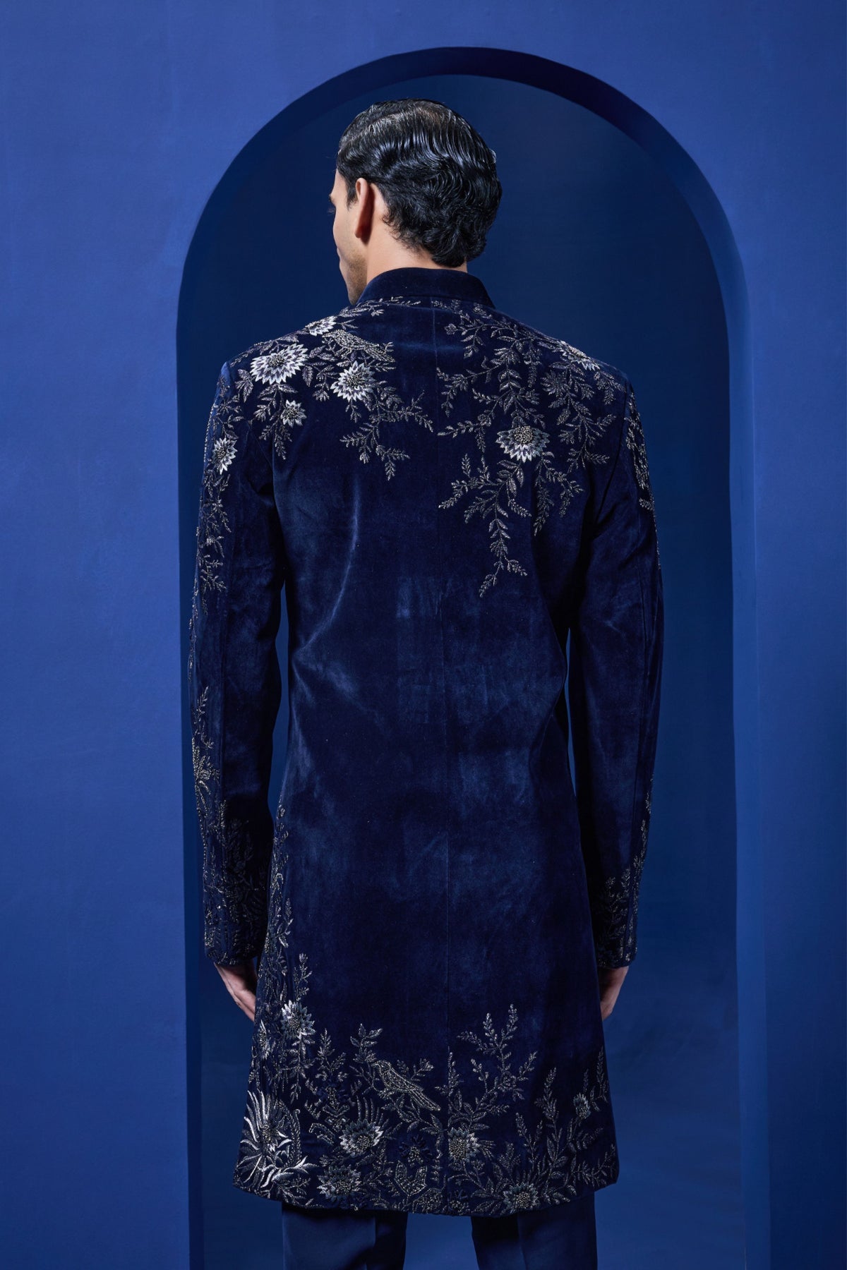 Navy Blue Indo Western Set
