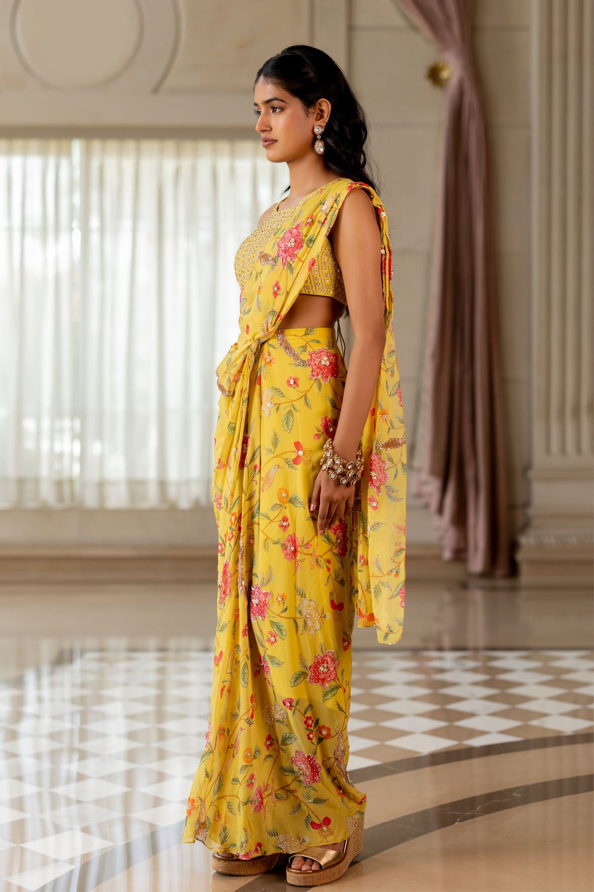 Emily Drape Saree Set
