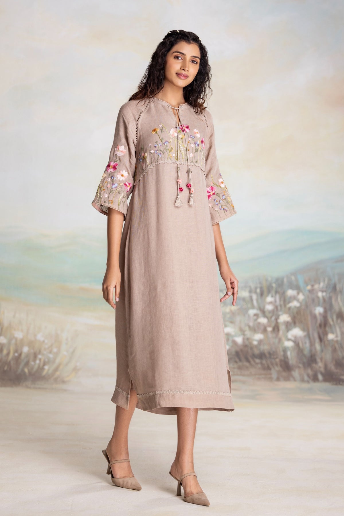 Meadow Cement Dress