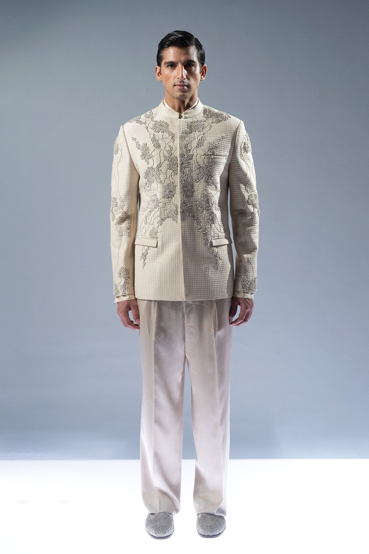 Pearl Cascade Bandhgala Set