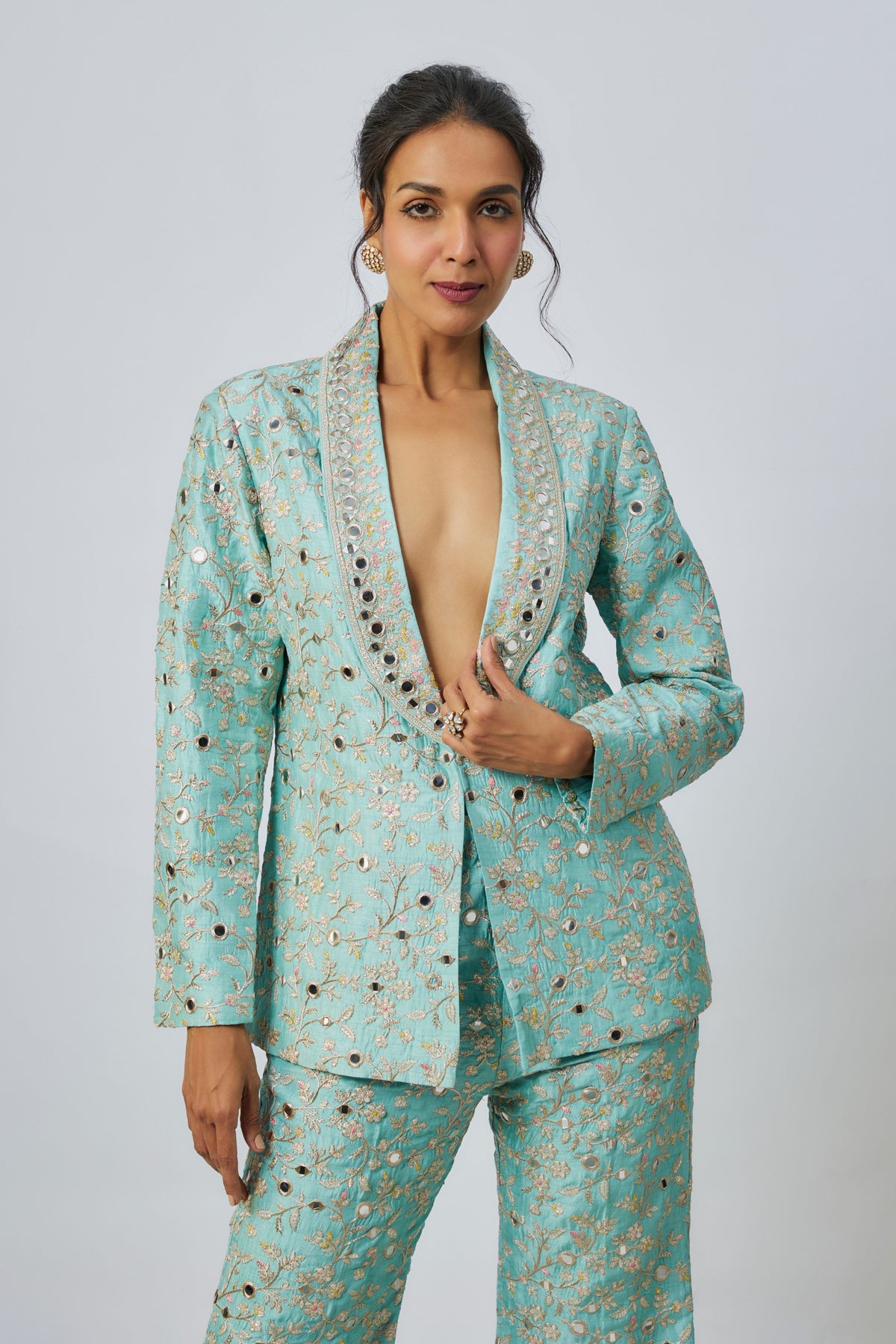 Blue Sanura Jacket Set