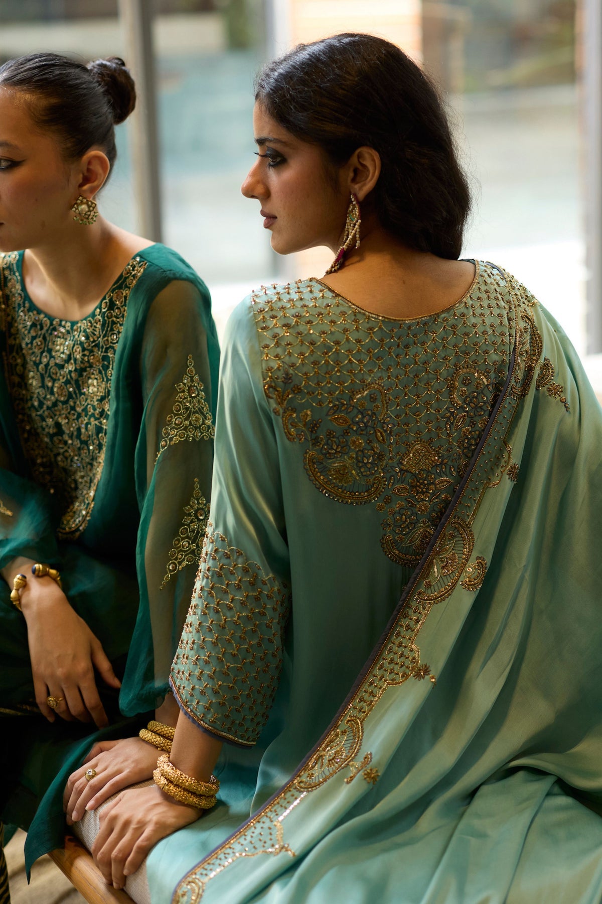 Green Sukhaali Kurta Set
