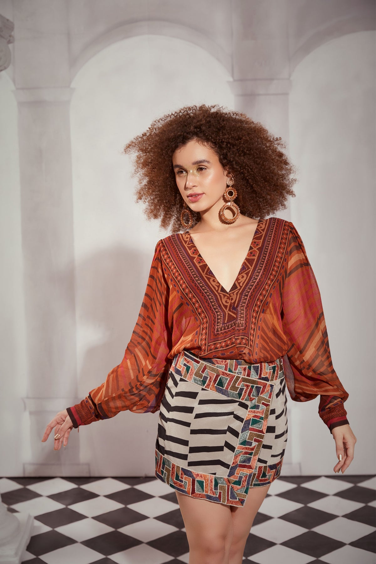 Byzantine Wrap Skirt