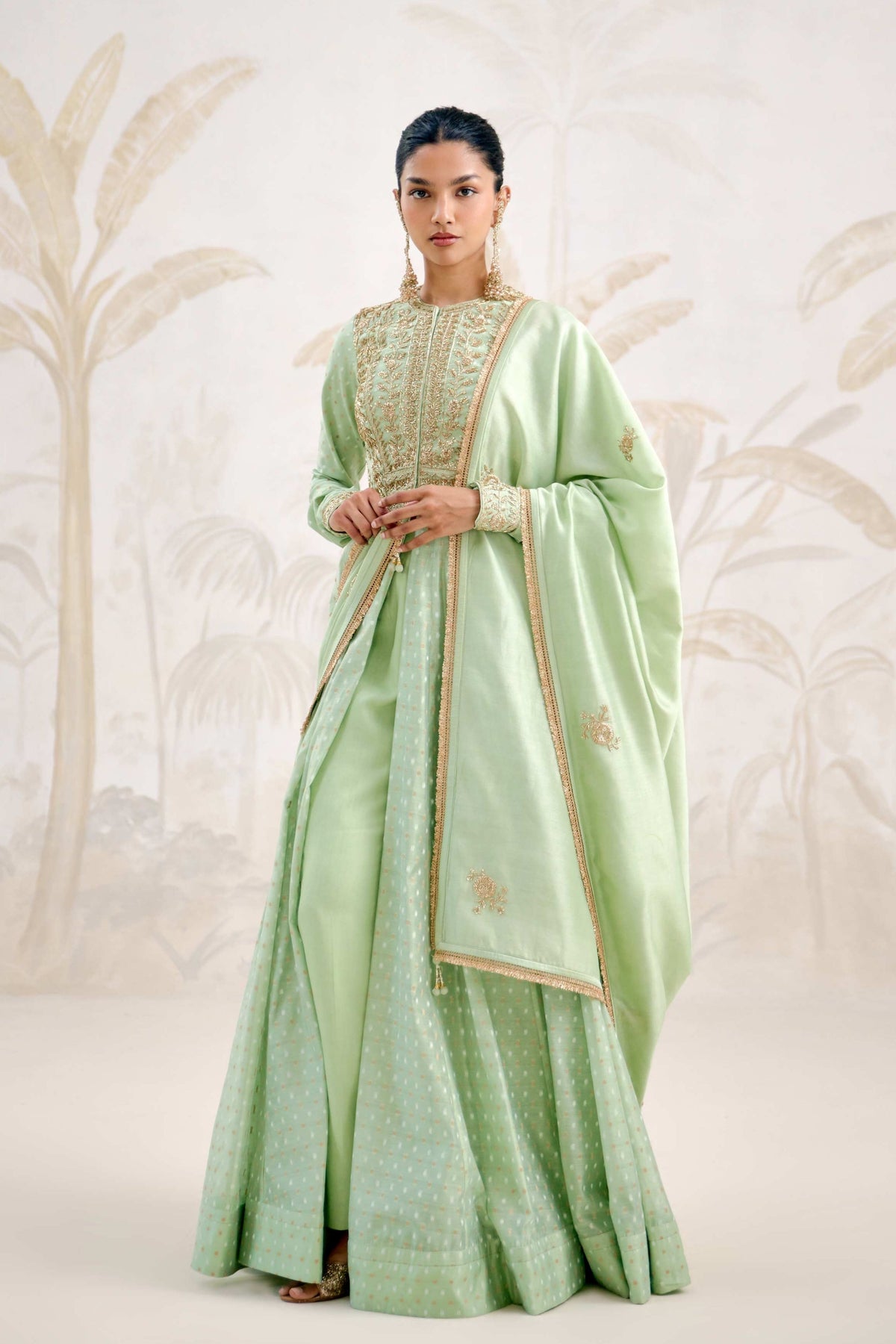 Sea Green Anarkali Set