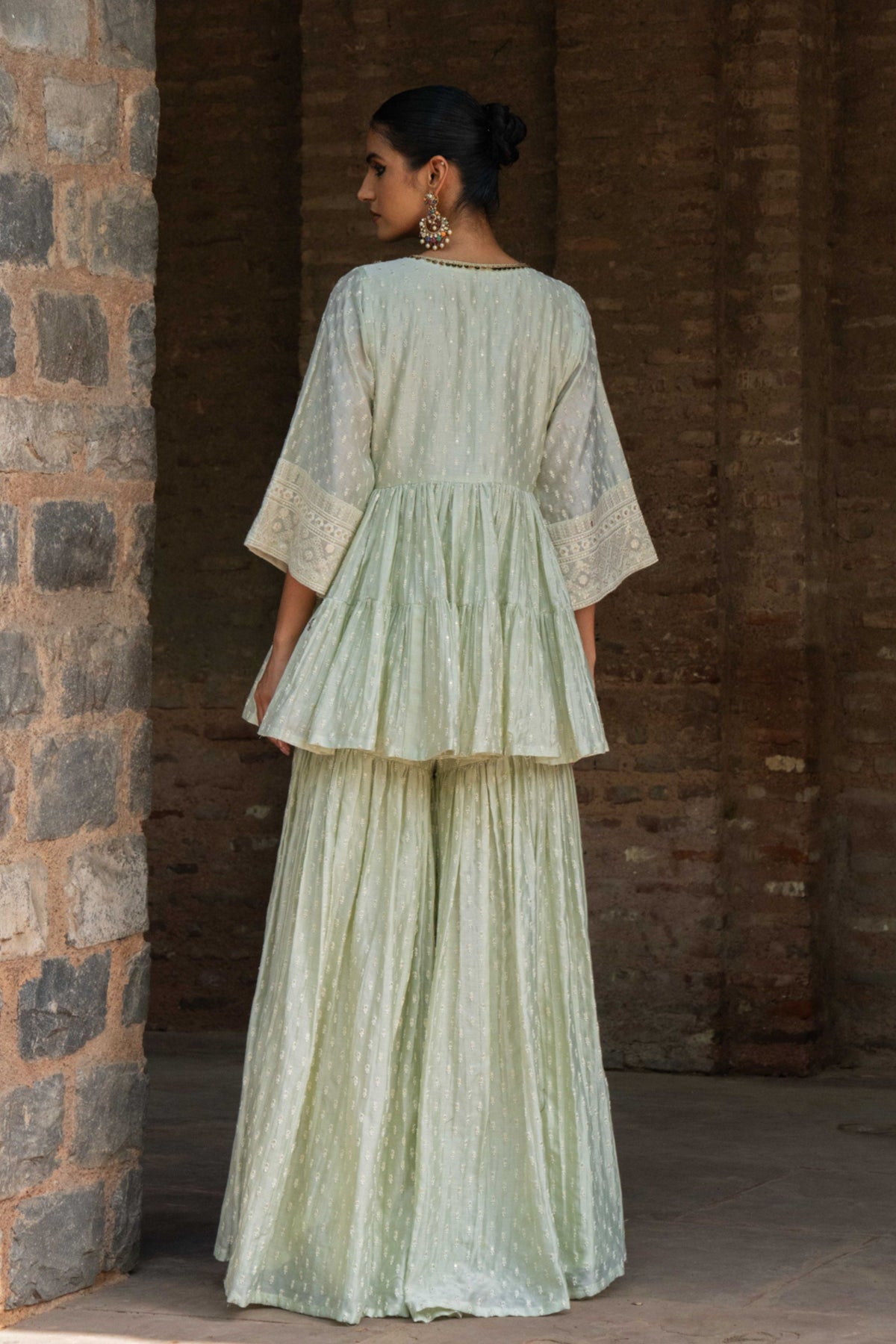 Mint Carpet Sharara Set