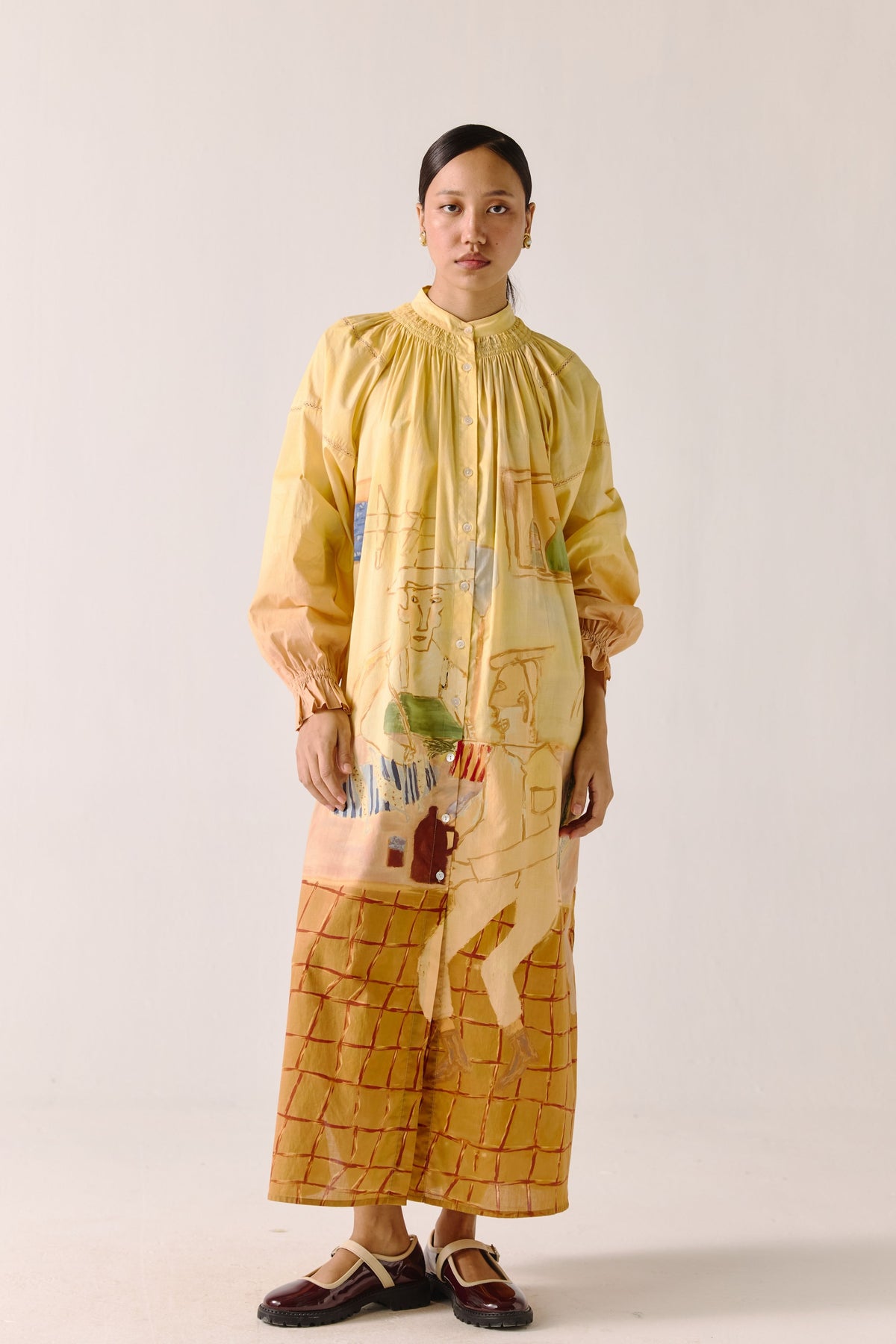 Fisherman A-line Long Dress