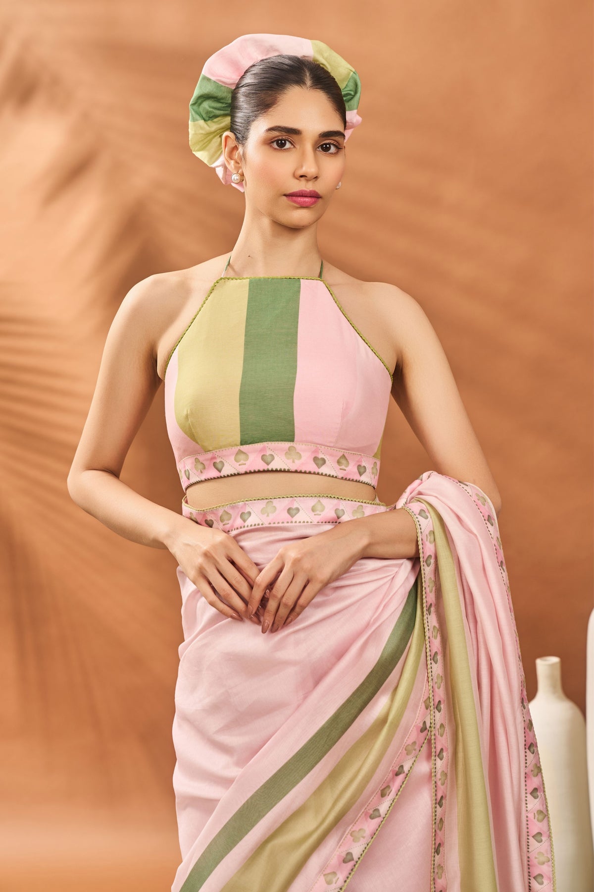 Pink Blooming Board Saree