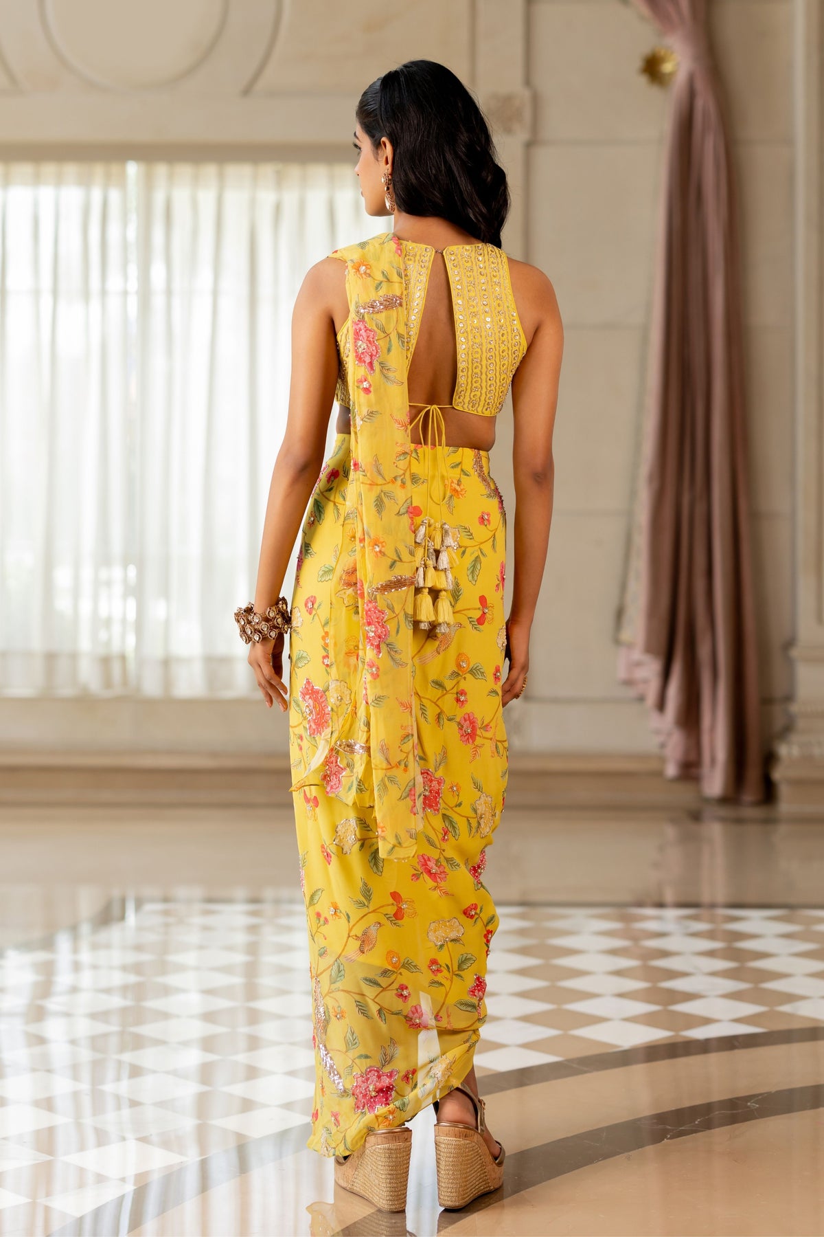 Emily Drape Saree Set