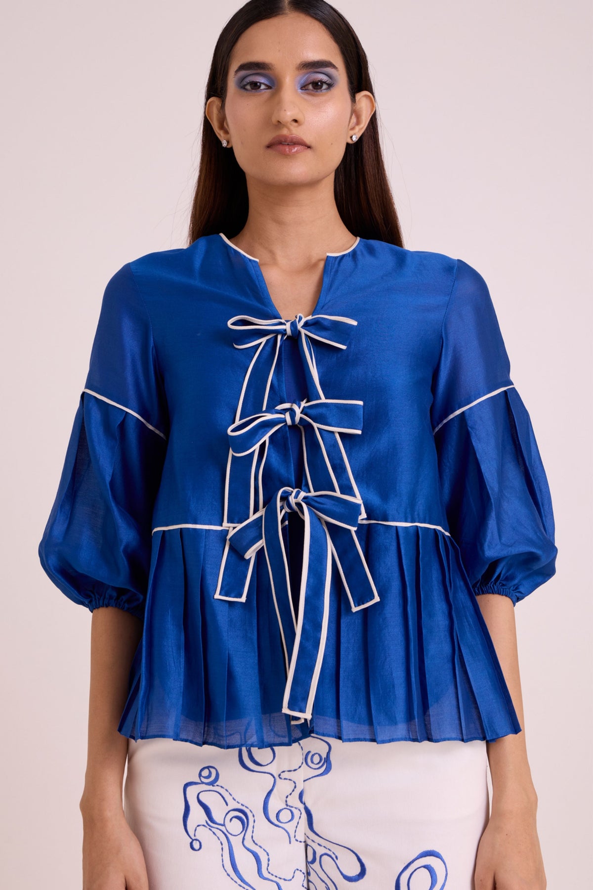 Mikel Blue Tides Co-ord Set