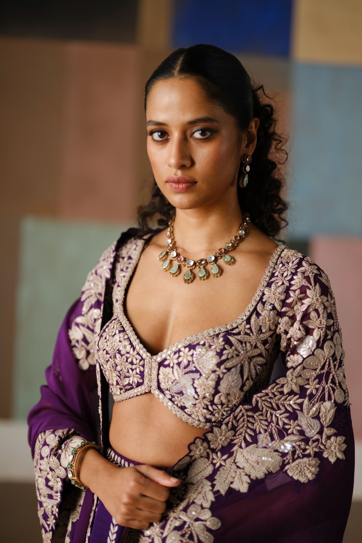 Purple Ruhani Lehenga Set