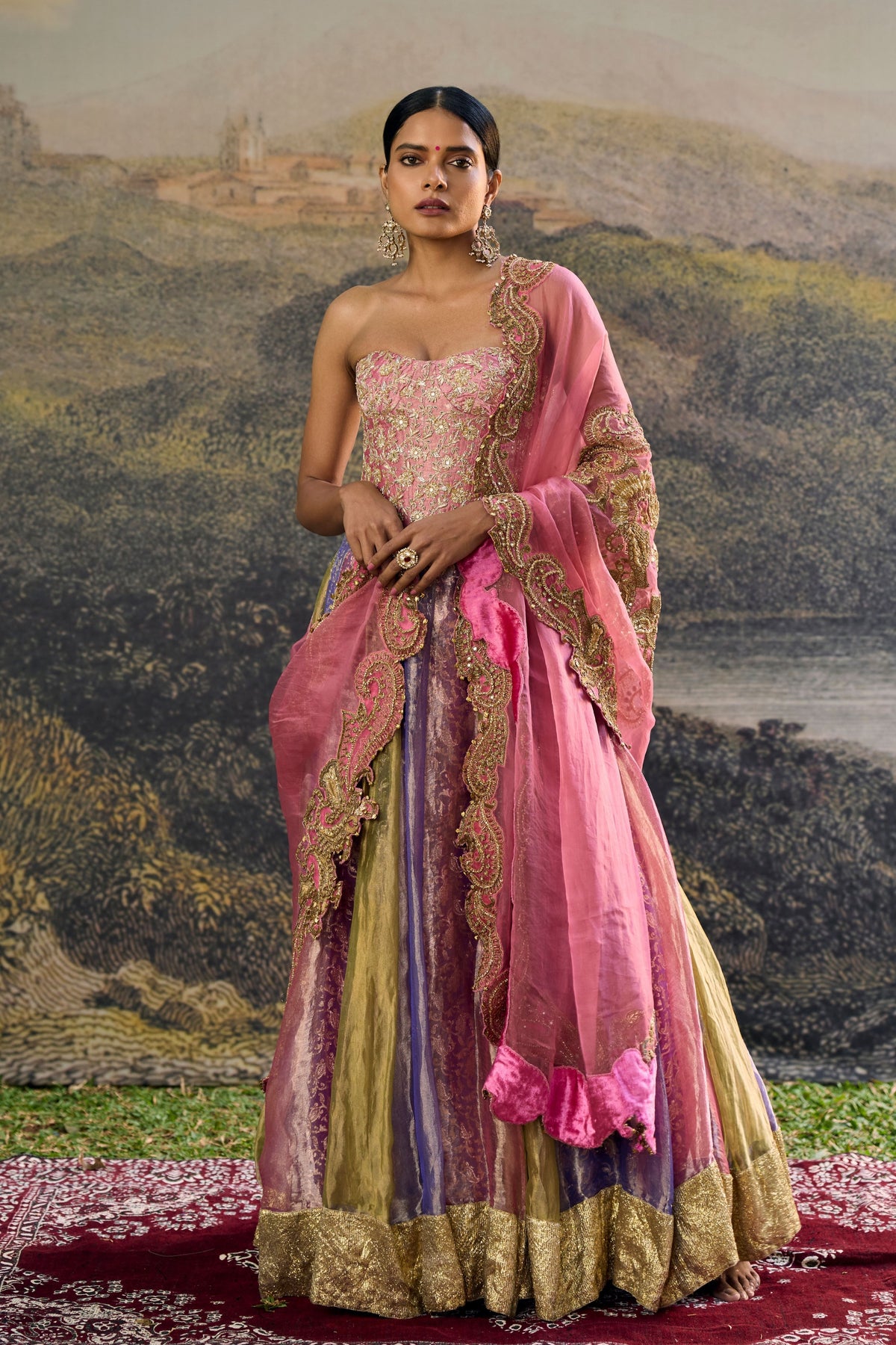 Rangoli Zari Lehenga Set
