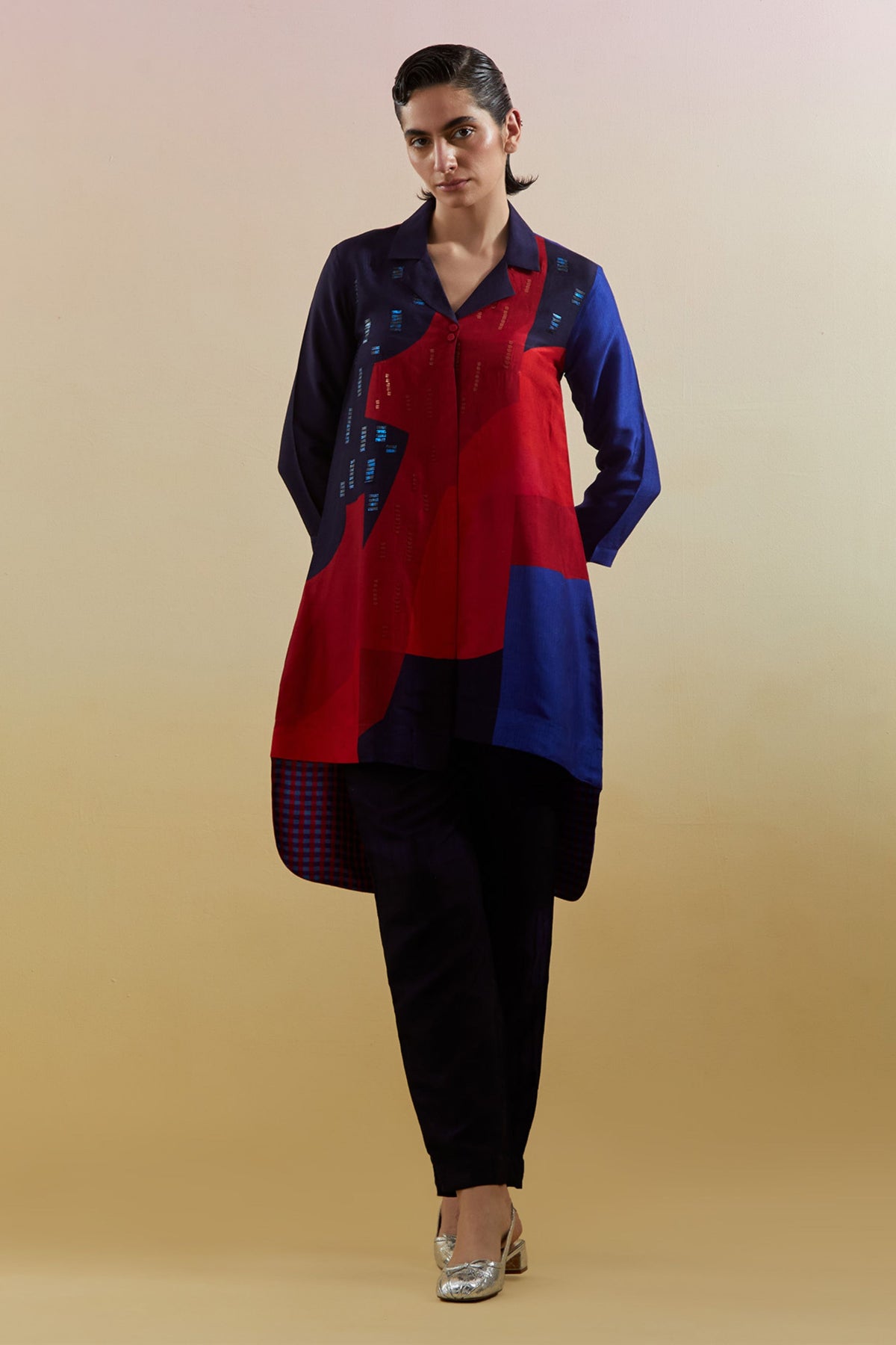 Zenith Navy & Red Tunic Set