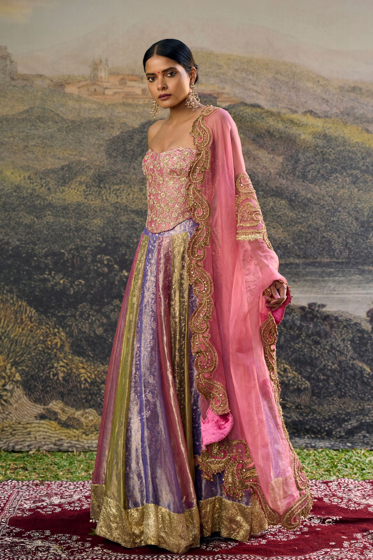 Rangoli Zari Lehenga Set