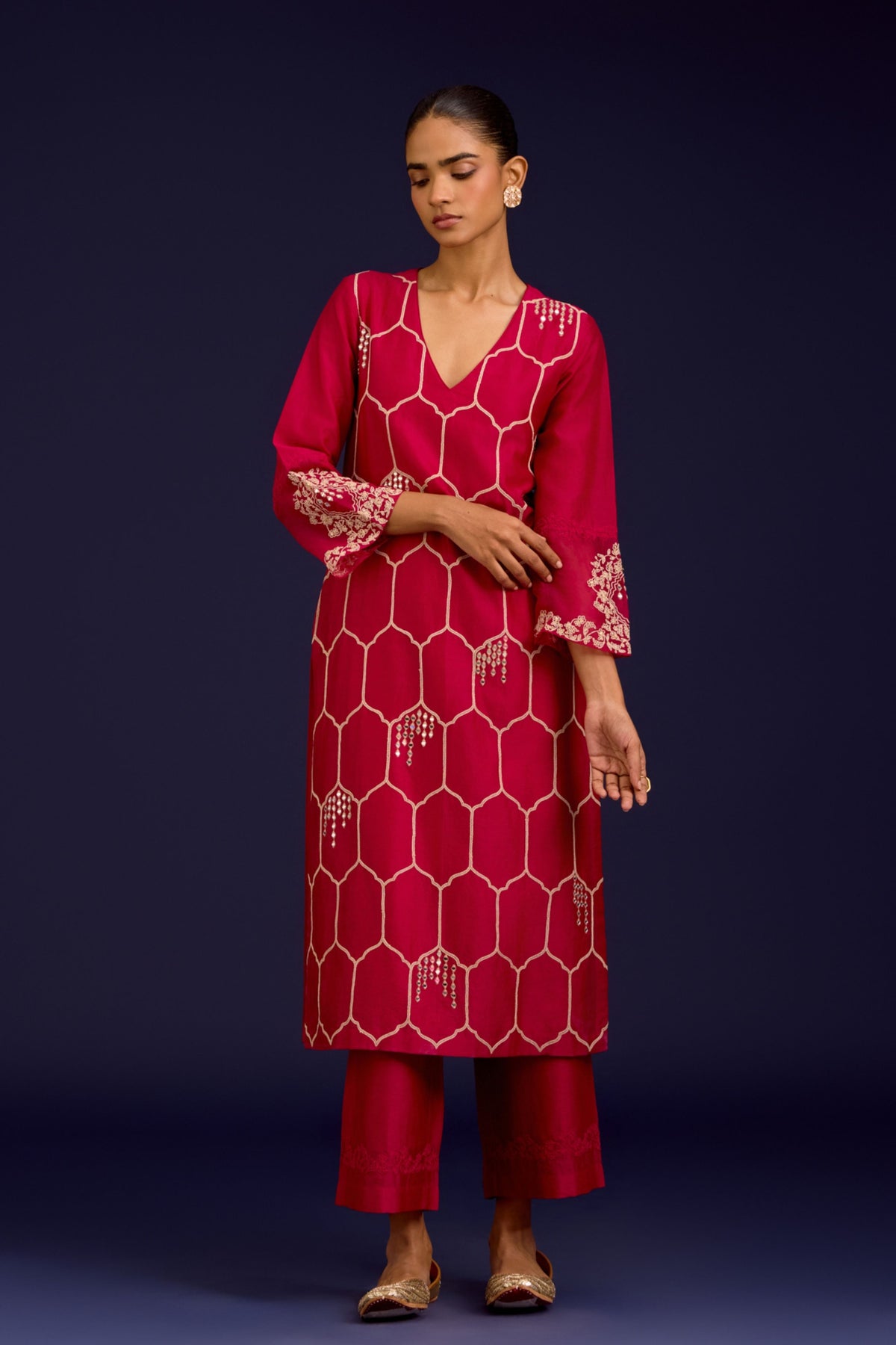 Fuchsia Kurta Set