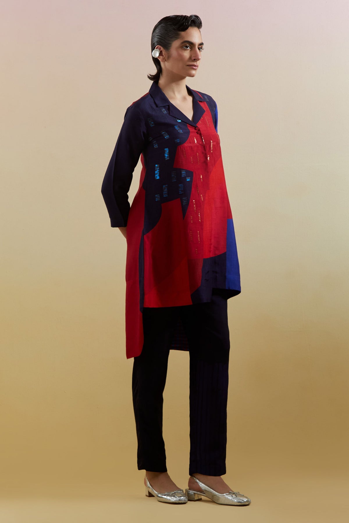 Zenith Navy & Red Tunic Set